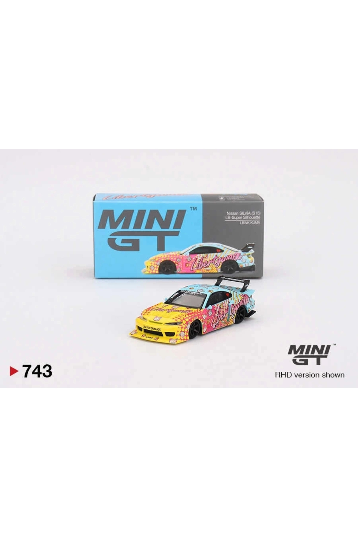 مدل خودرو 1 64 نیسان LB SUPER SILHOUETTE S15 SILVIA LBWK KUMA MGT00743 از ترکیه mini gt