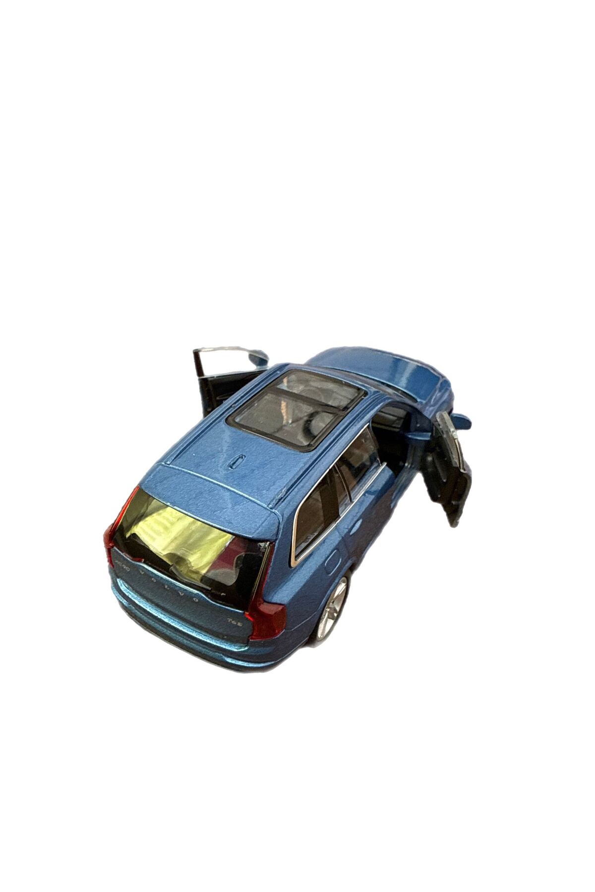 مدل خودرو ماشین اسباب بازی VOLVO XC90 2015 با مجوز فلزی کشش و رها کردن 11 سانتی متر آبی اورجینال alpmodel