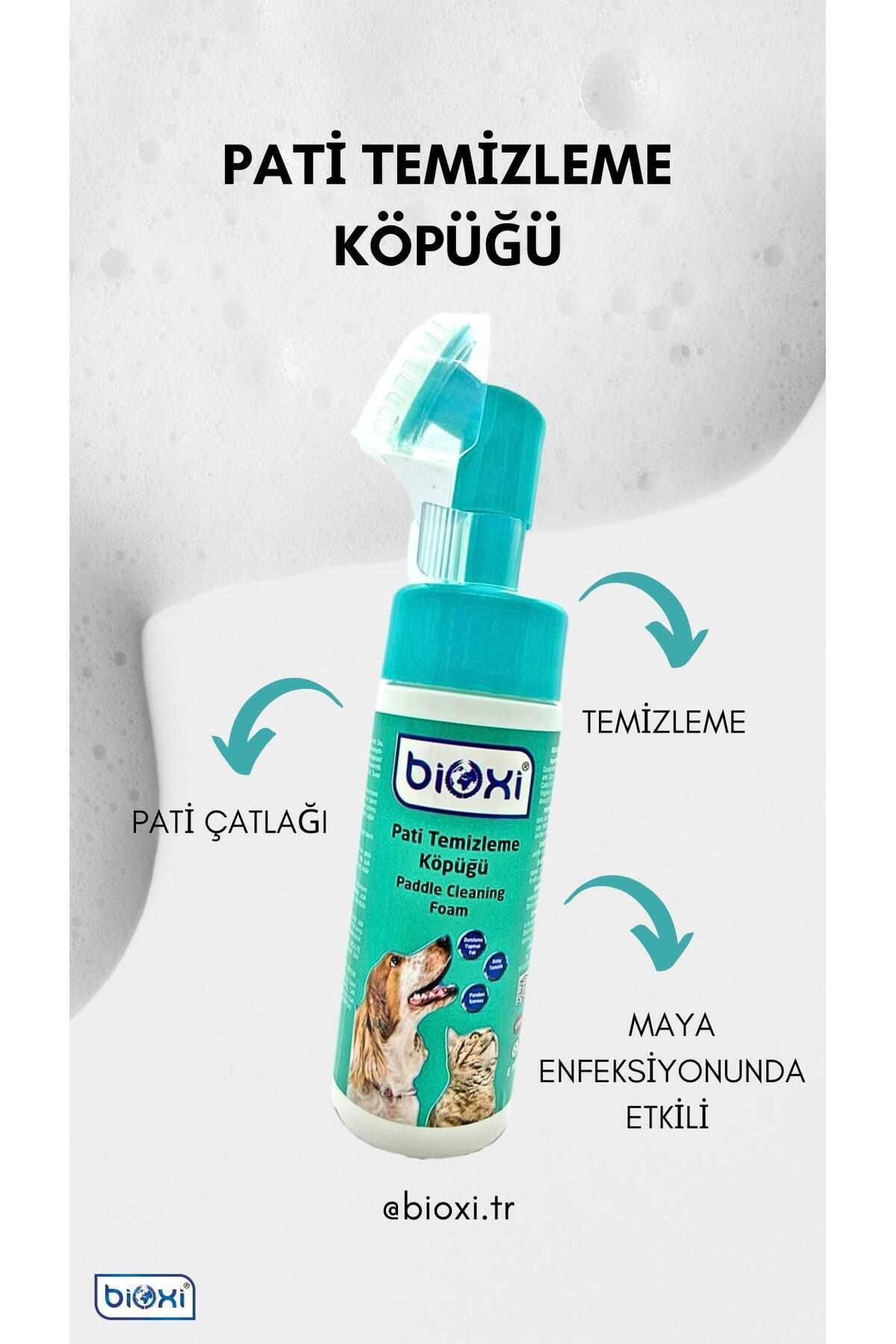 مجموعه بهداشت حیوانات خانگی بیوکسی Bioxi، فوم پنجه، اسپری ۱۵۰ میلی‌لیتری و شامپوی بدون آب