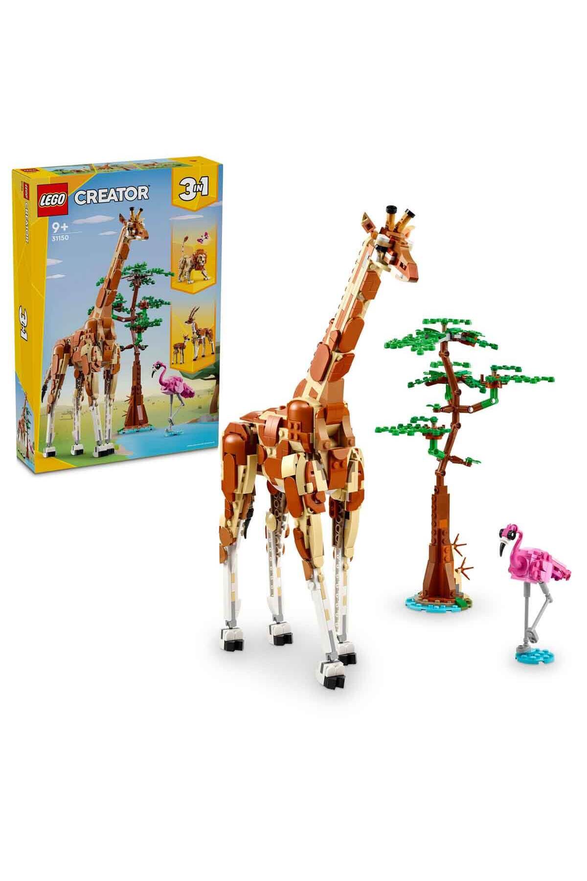 لگو و اسباب بازی های ساخت محور ® CREATOR WILD SAFARI ANIMALS 31150 قابل برای کودکان 9 سال به بالا اورجینال LEGO