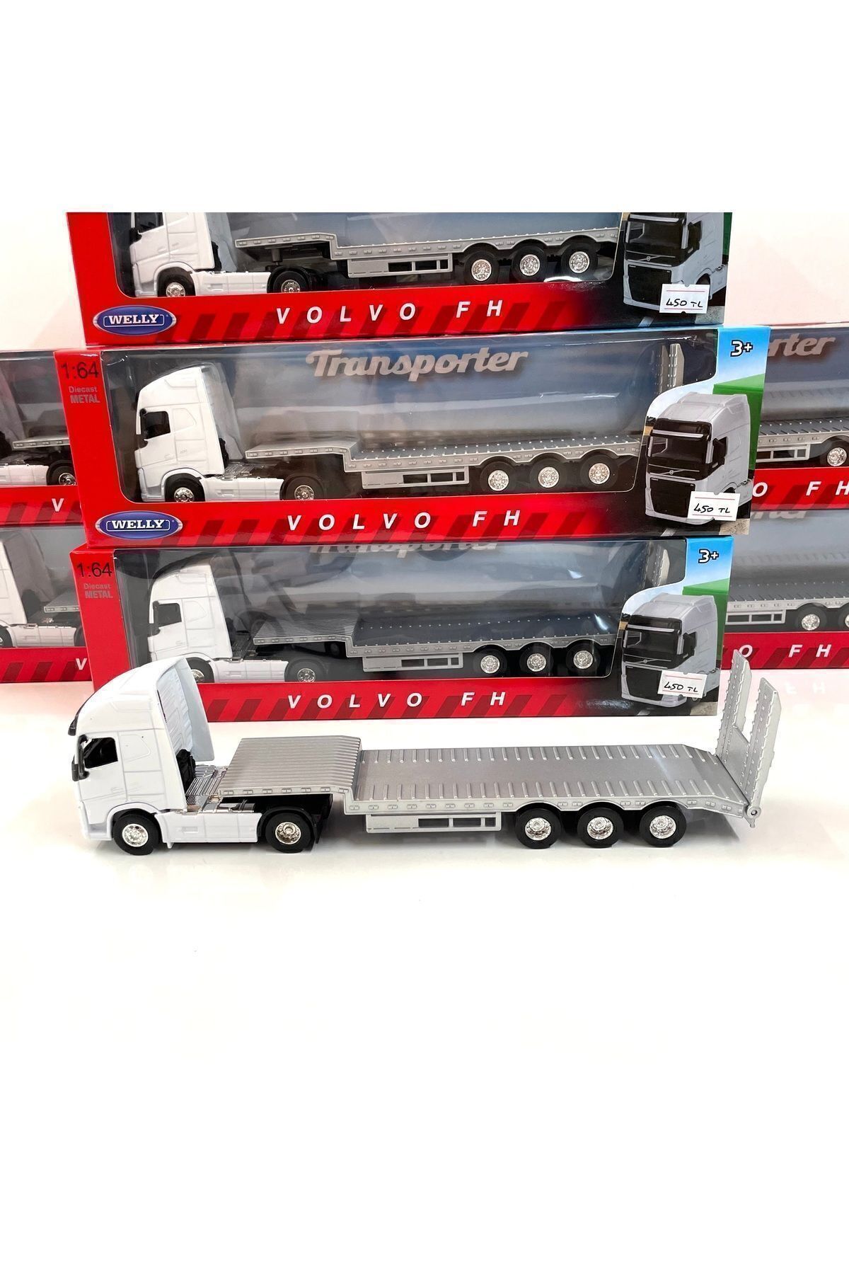 مدل خودرو VOLVO FH TRANSPORTER TRUCK 1 64 SCALE WELLY DIECAST METAL MODEL CAR اورجینال WELLY