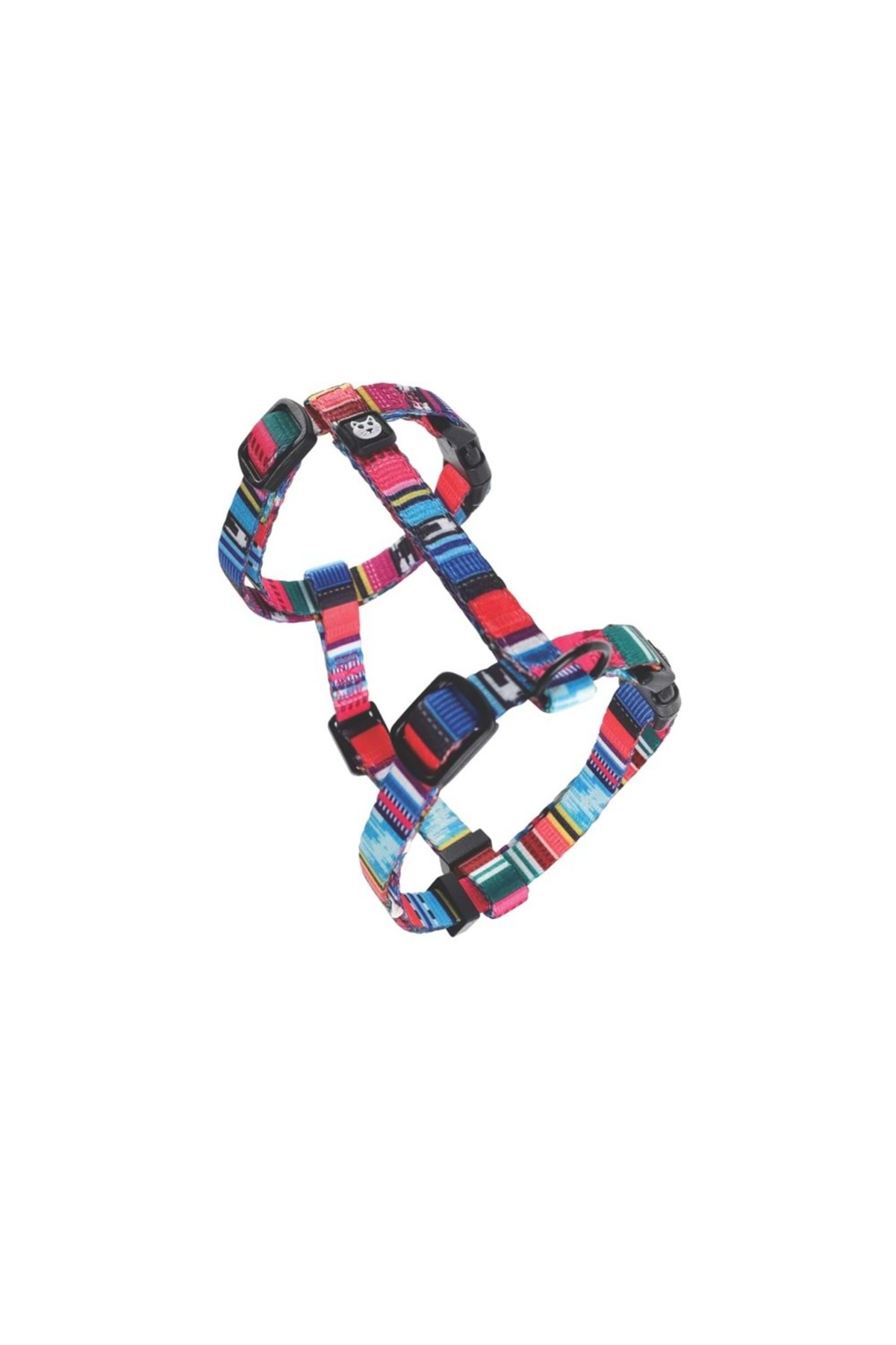 ست هارنس سینه‌ای گربه ام‌پتس M-PETS از سری Urban Style Jazz Stripes چندرنگ