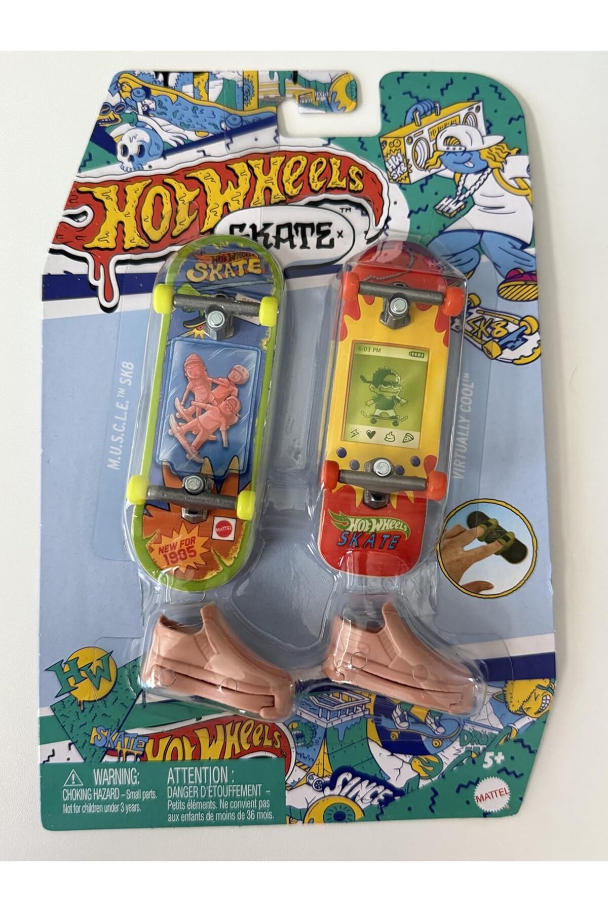 مدل خودرو اسکیت بورد و کفش دو انگشتی با تم یکپارچهسازی سیستمعامل 3 از ترکیه HOT WHEELS