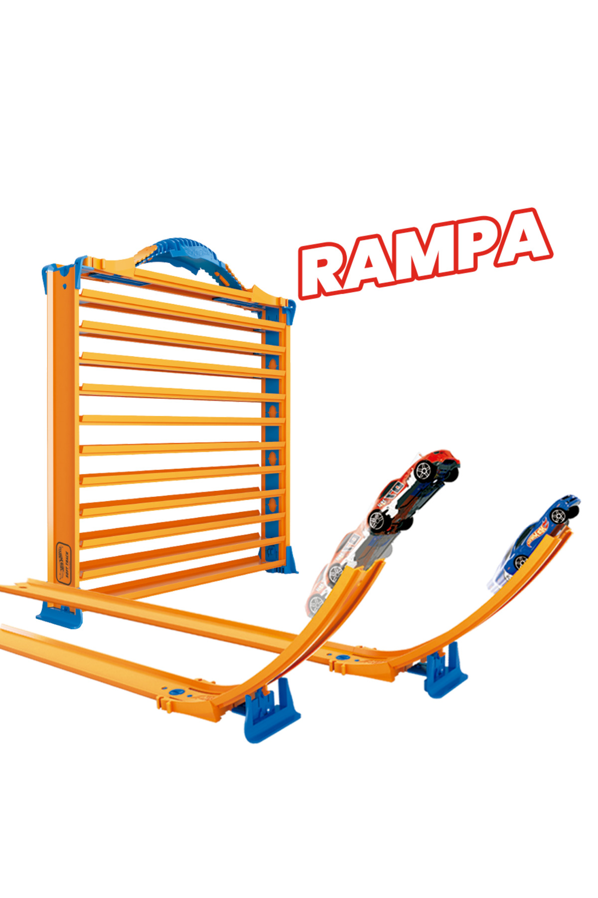 ماشین اسباب بازی قفسه ذخیره سازی RACENTRACK 44 برای اتومبیل هات ویلز اورجینال HOT WHEELS