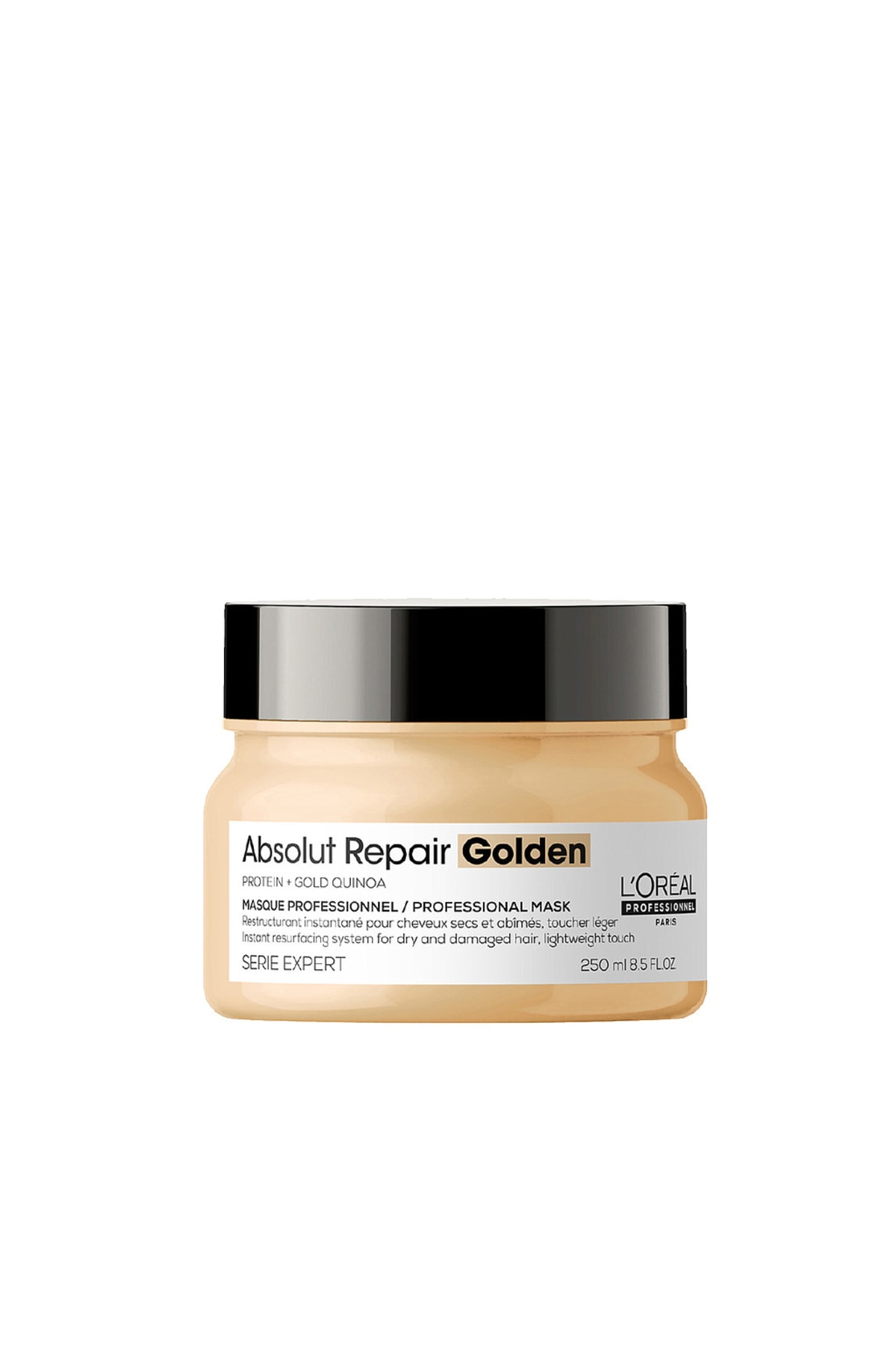 ماسک مو موی طلایی ترمیم کننده LOREAL PARIS ABSOLUT 250 میلی لیتری L'oreal Professionnel