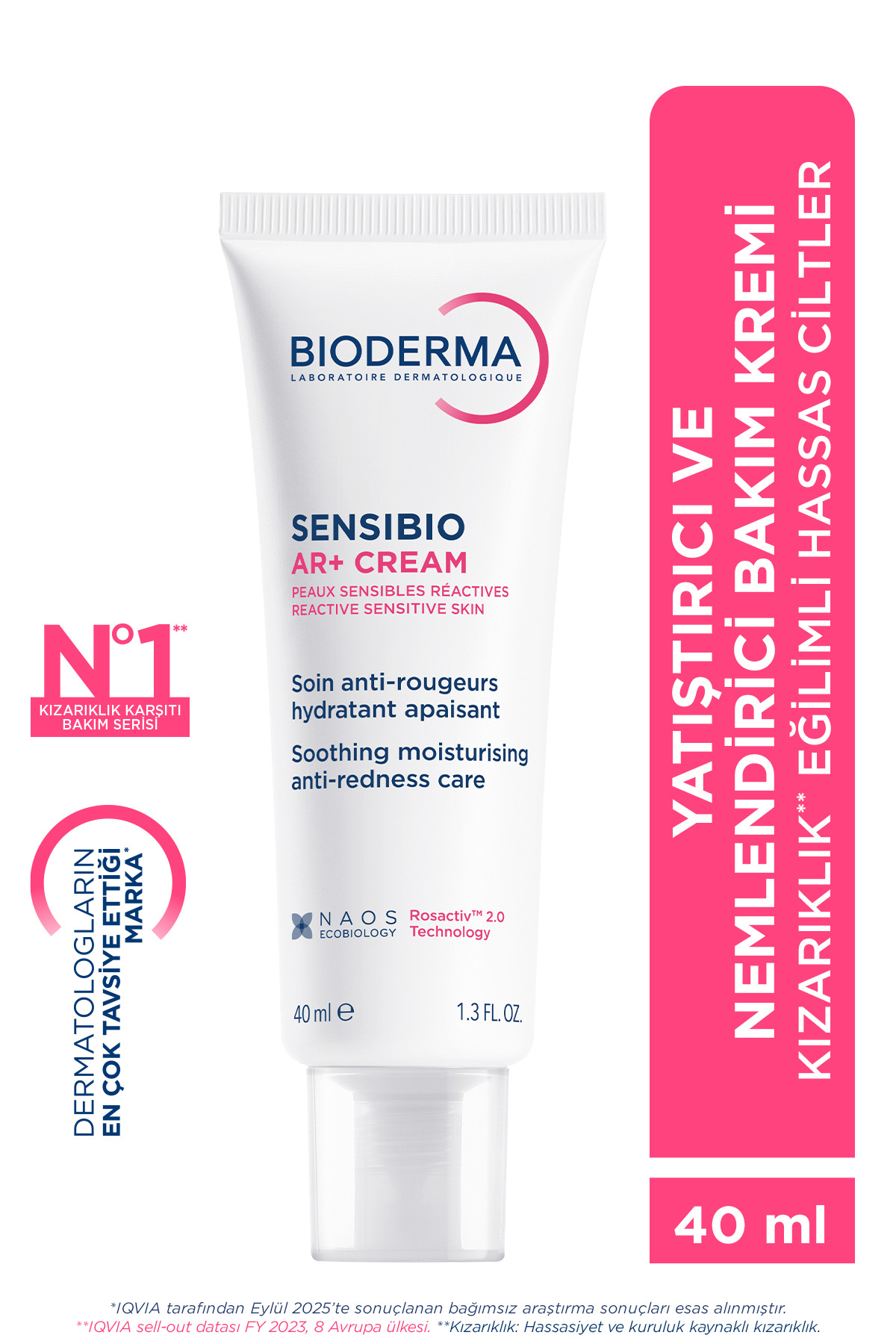 کرم مرطوب کننده پوست حساس مدل AR Sensibio با حجم 40 میل بایودرما Bioderma