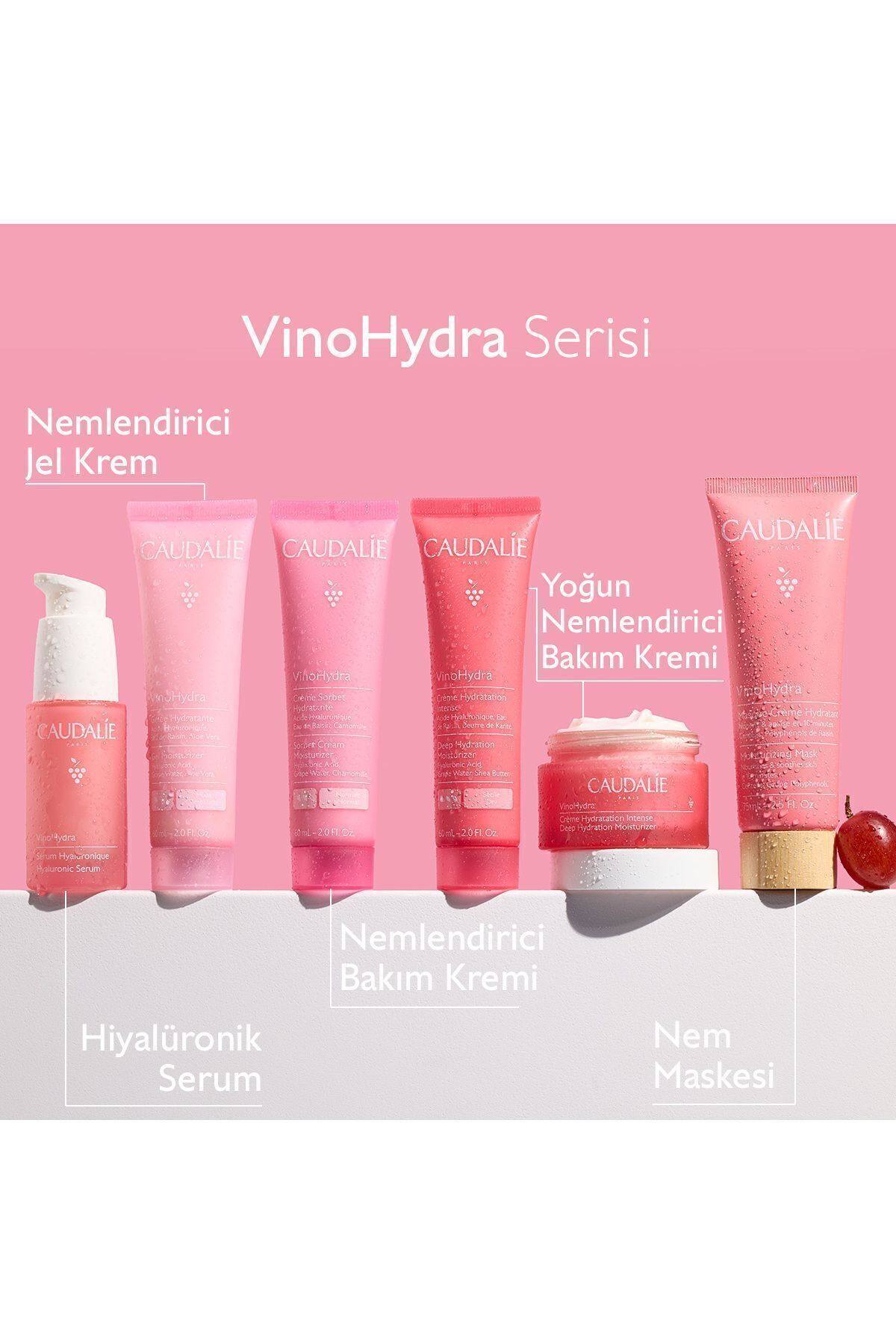 اسکراب صورت ماسک رطوبت وینوهیدرا 75 میل Caudalie