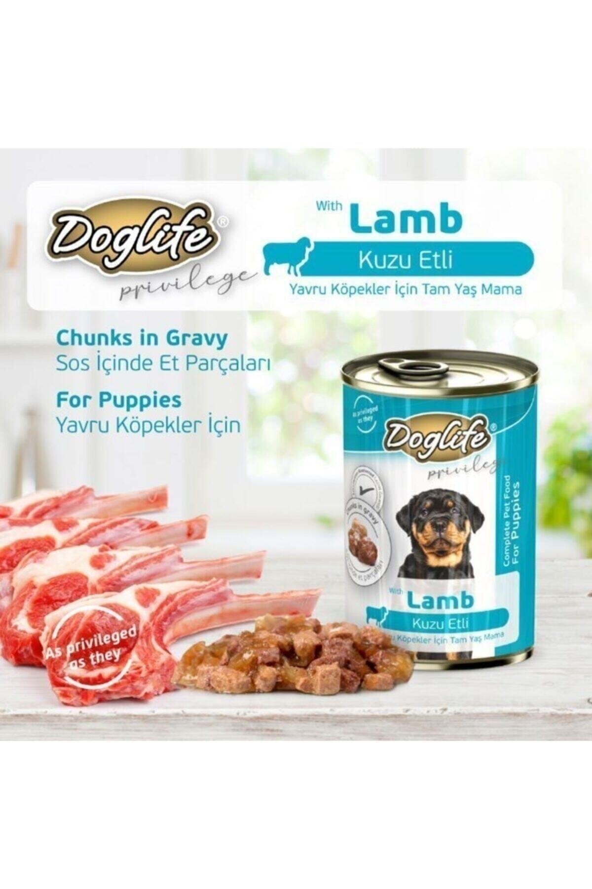 غذای تر توله‌سگ با گوشت بره ۴۰۰ گرمی داگ‌لایف Doglife