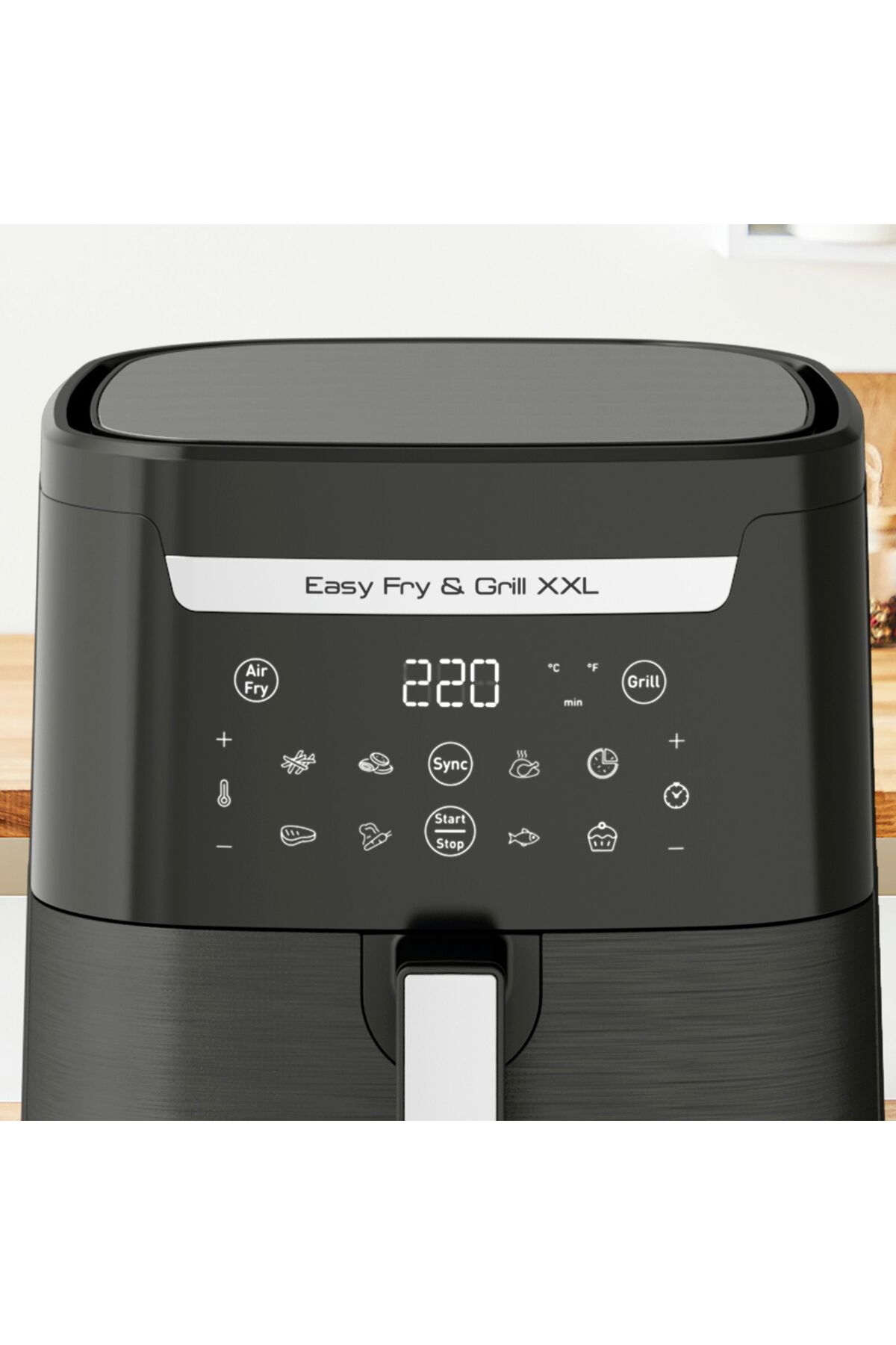 سرخ کن بدون روغن XXL ظرفیت 6.5 لیتر کردن و کباب هوا سری جدید اورجینال TEFAL