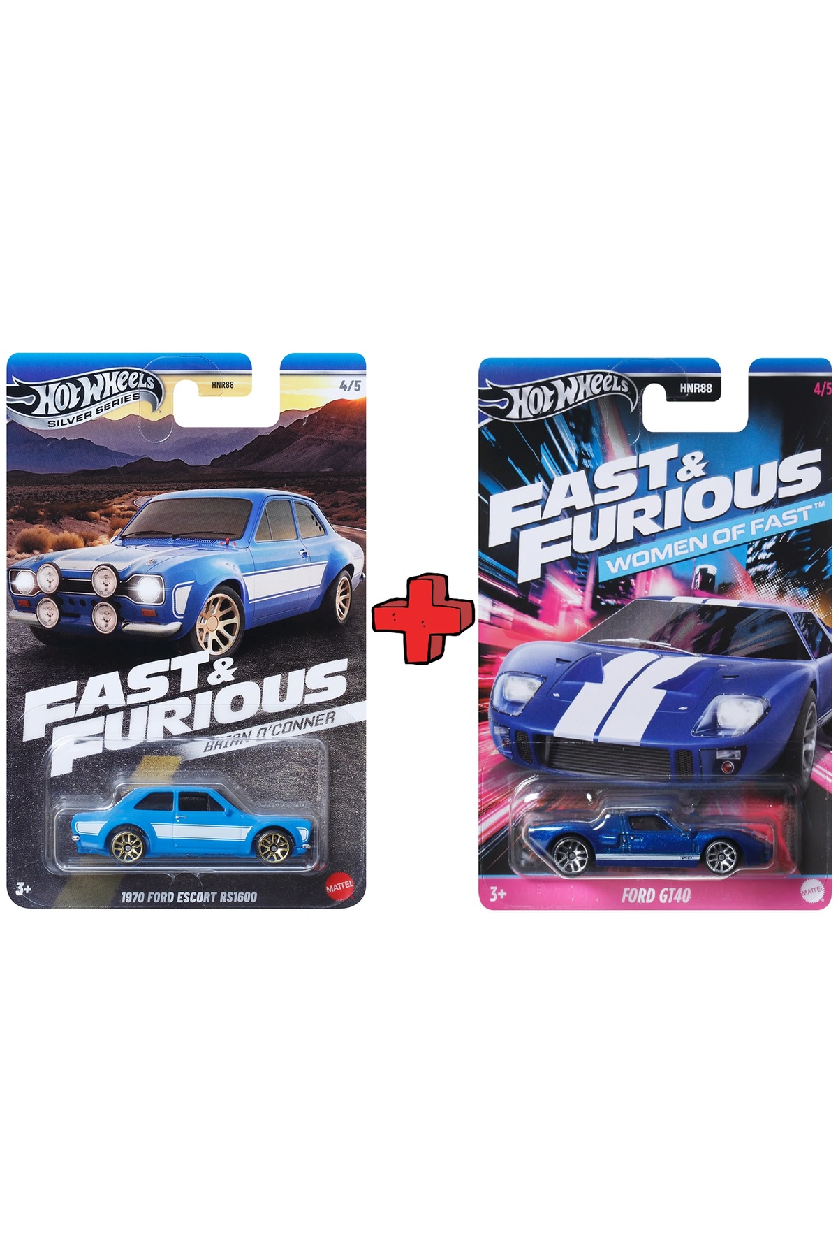 ماشین اسباب بازی بسته 2 عددی سریع و خشمگین سری ویژه فورد کارتونی بلند مدل خودرو از ترکیه HOT WHEELS