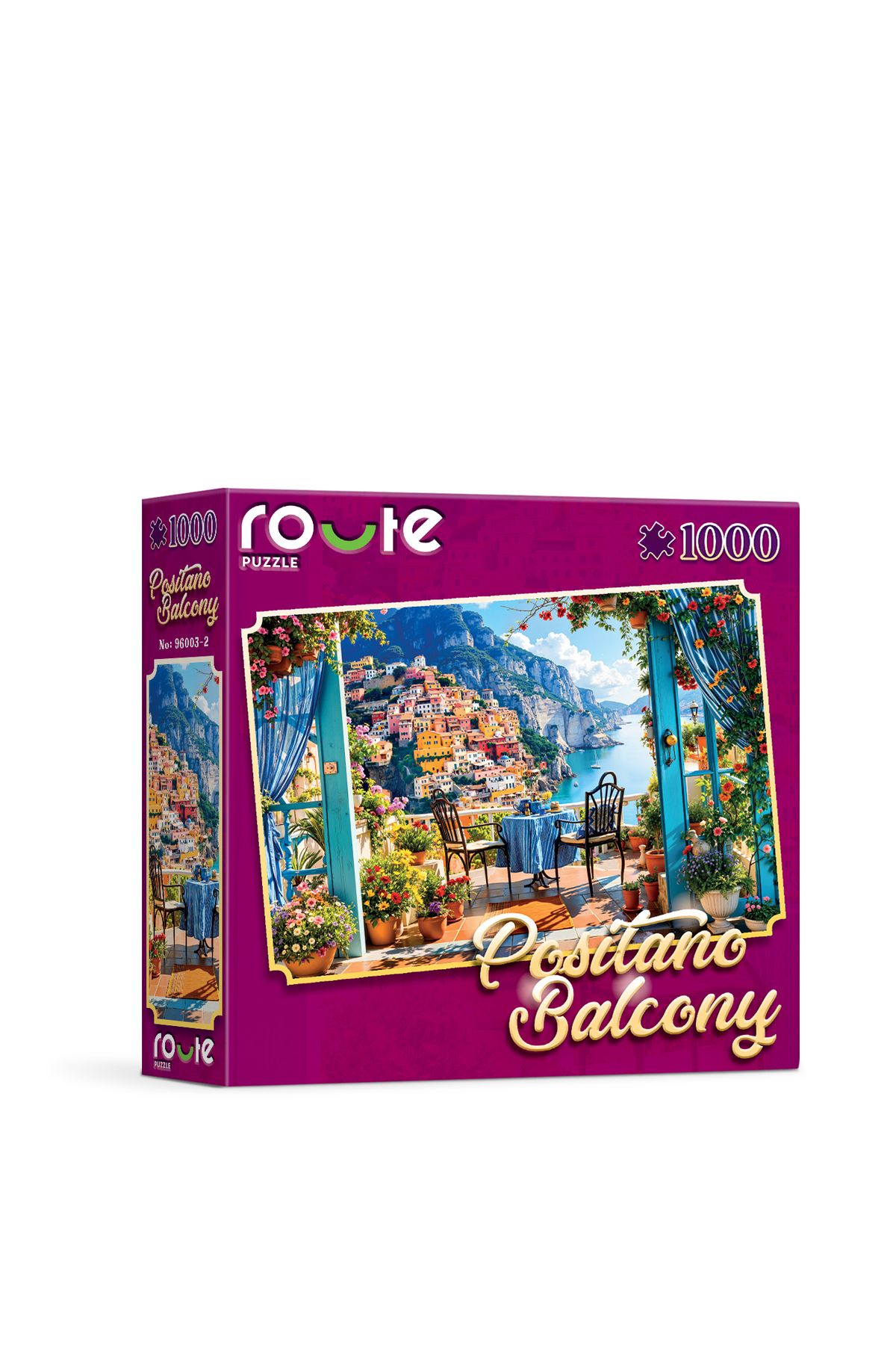 پازل رمانتیک با تم بالکن 1000 عدد 48×68 سانتی متر ROUTE