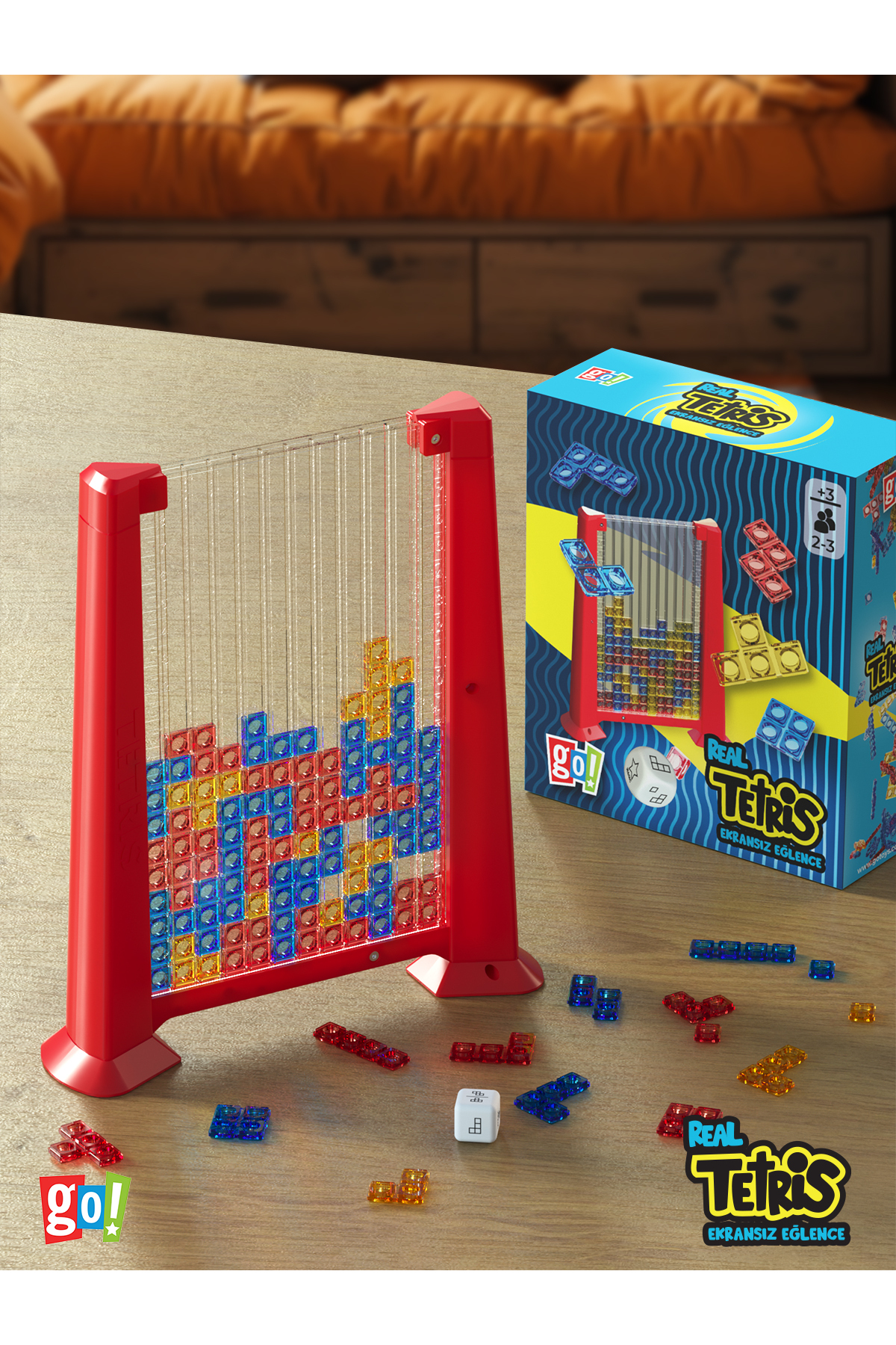 بازی های رومیزی جعبه اسباب فعال TETRIS SWITCHLIT واقعی اورجینال Go Toys