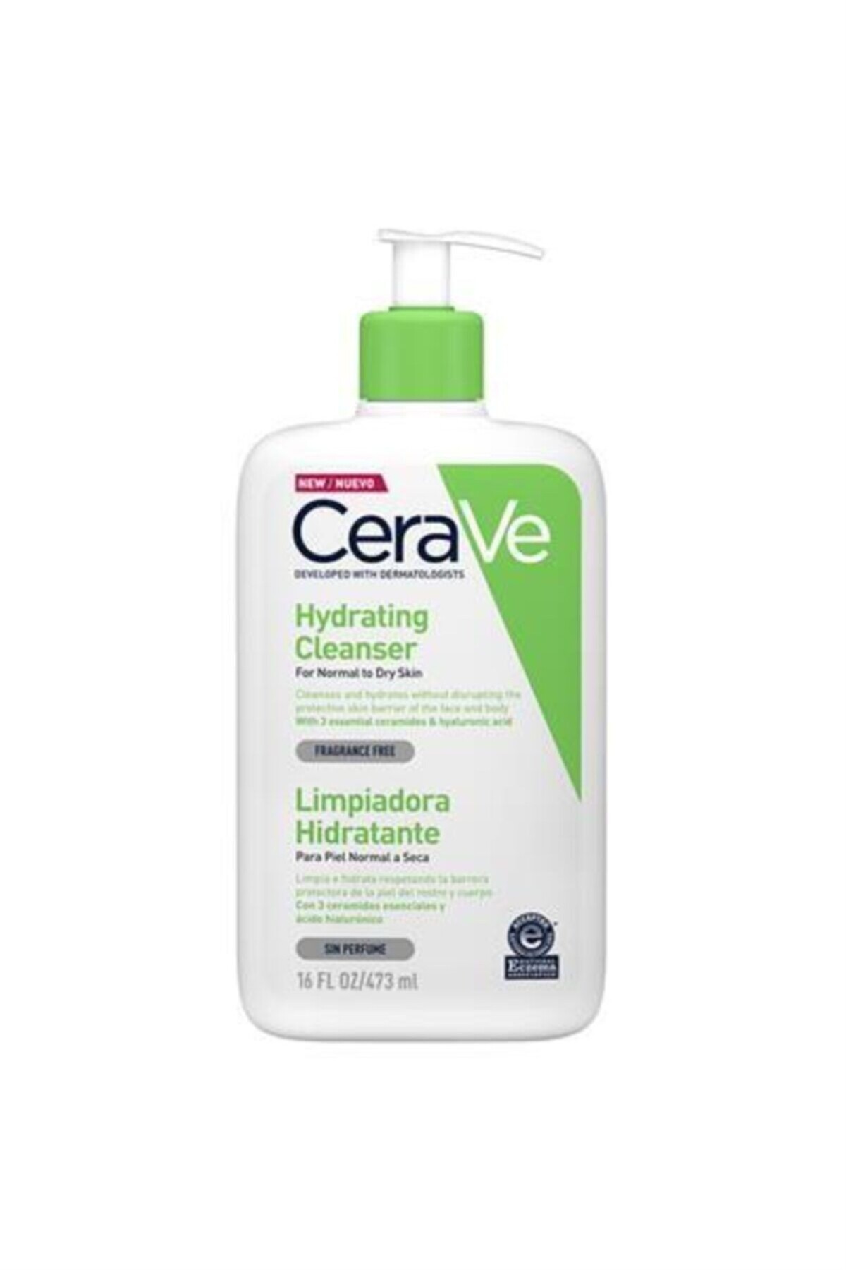 CeraVe مرطوب‌کننده تمیزکننده مرطوب‌کننده 473 میلی‌لیتر