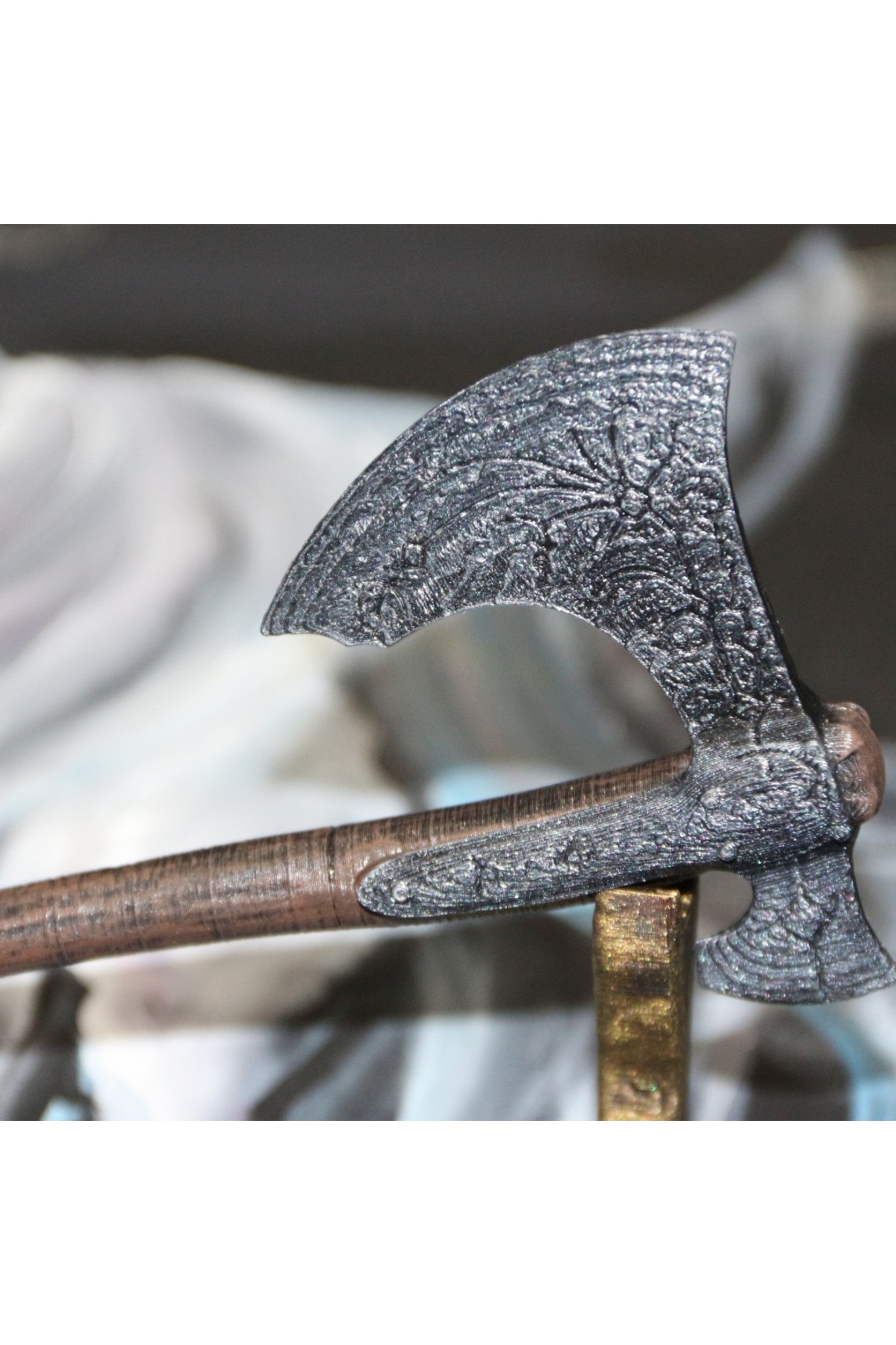 فیگور خدای جنگ LEVIATHAN AXE KRATOS 20CM DECORATIVE از ترکیه FIGURHUB 3D