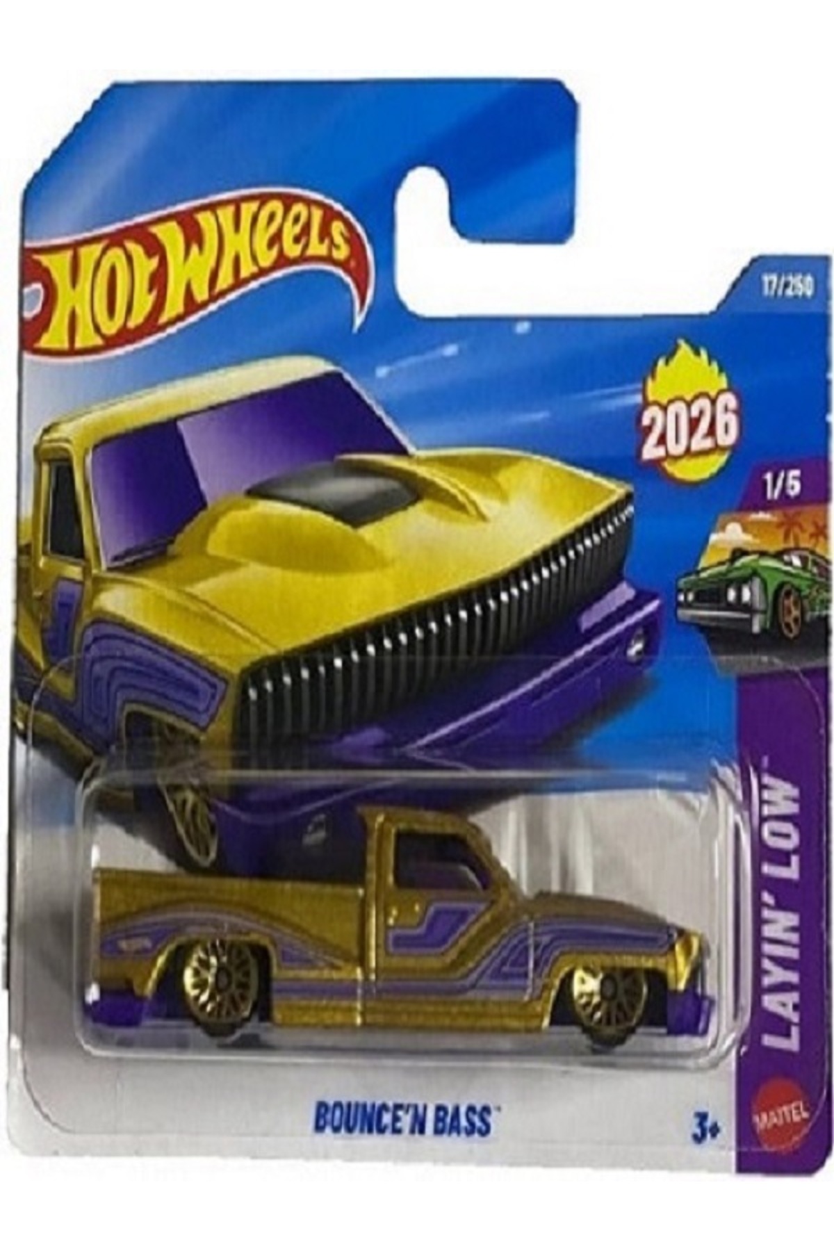 ماشین اسباب بازی BOUNCE BASS 2026 JJH32 اورجینال HOT WHEELS