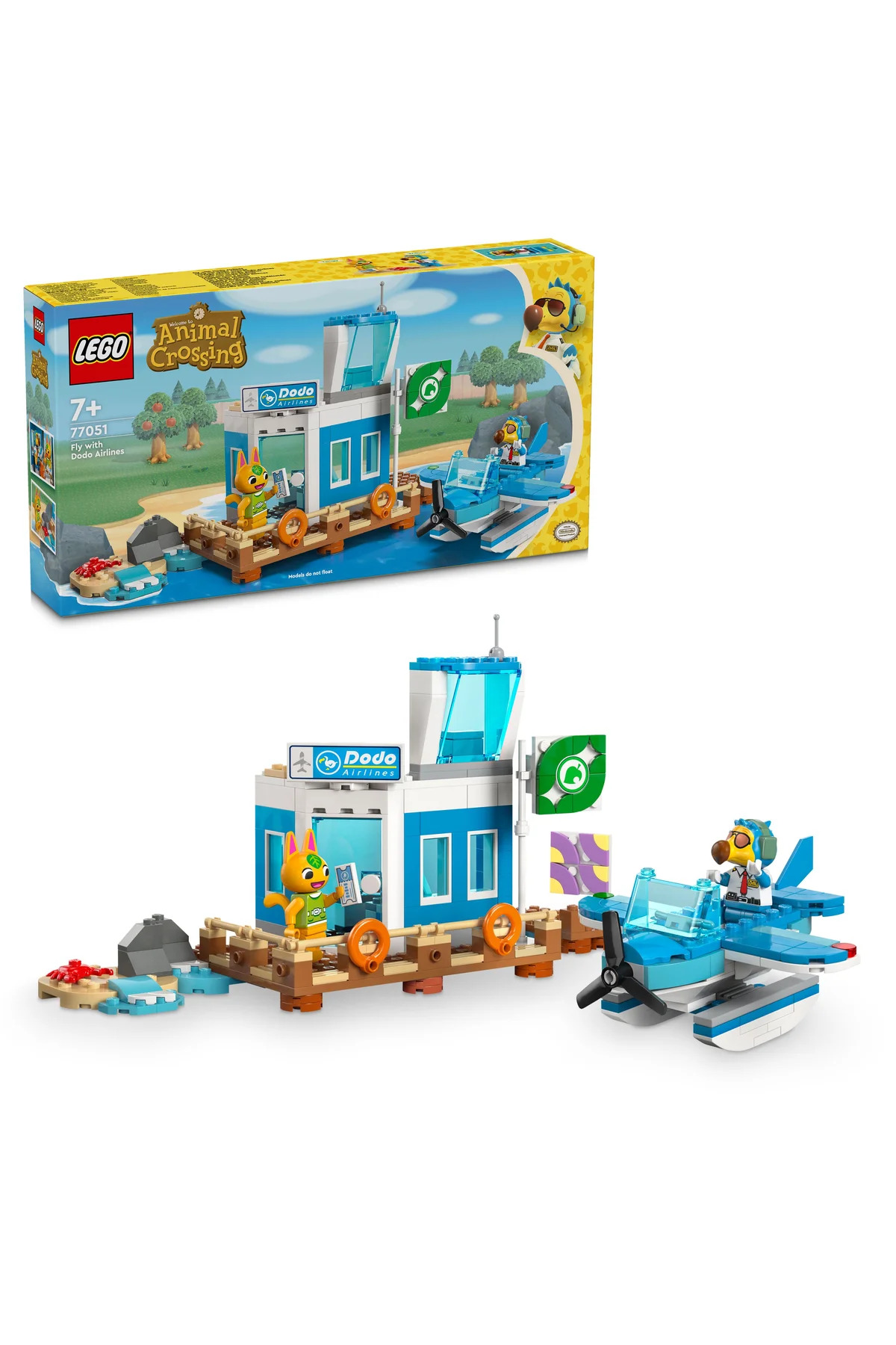 لگو و اسباب بازی های ساخت محور ® ANIMAL CROSSING™ FLY DODO AIRLINES 77051 ست ساختمان اسباب‌بازی برای کودکان 7+ 292P اورجینال LEGO