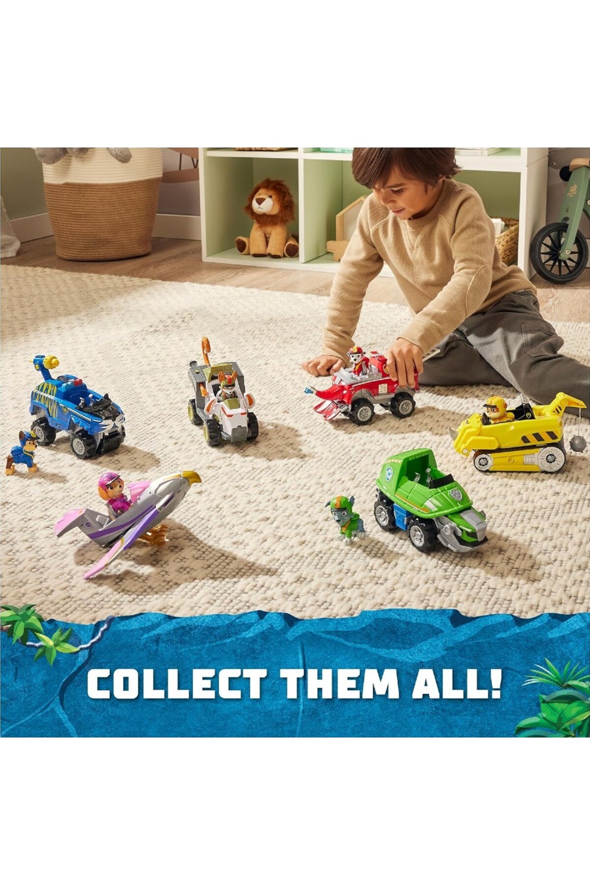 اسباب بازی های فیگور دیگر وسایل نقلیه با تم توله سگ جنگل M PAW PATROL