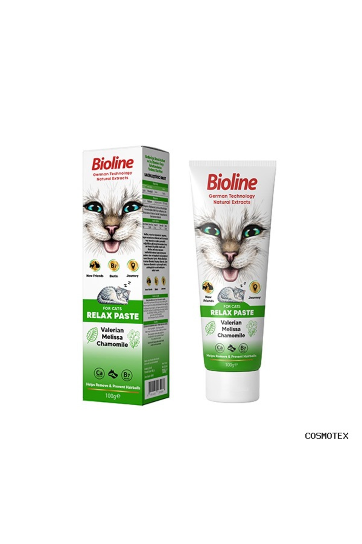 خمیر ریلکس گربه بایولاین Bioline CSMO-TEX Relax Paste Cat، ۱۰۰ گرم