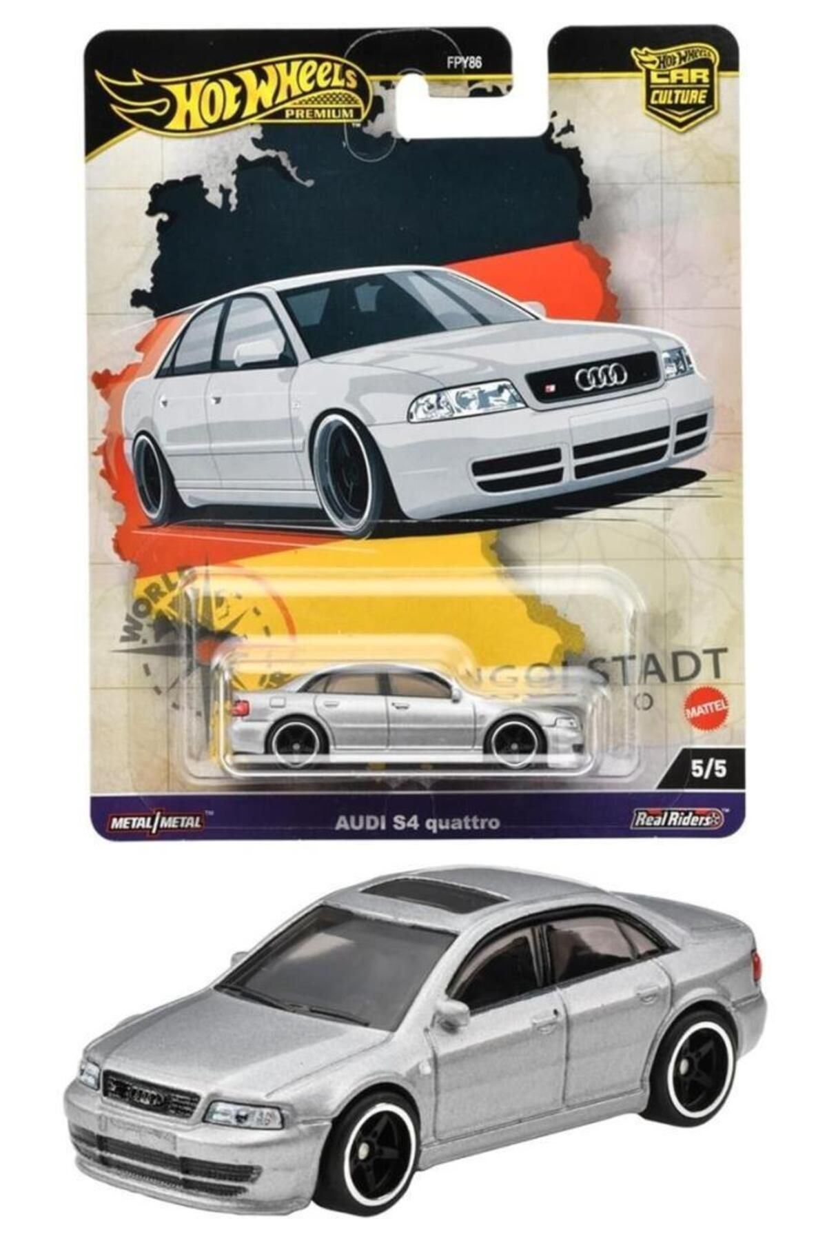 ماشین اسباب بازی AUDI S4 QUATTRO FPY86 HRV81 هات ویلز اورجینال HOT WHEELS