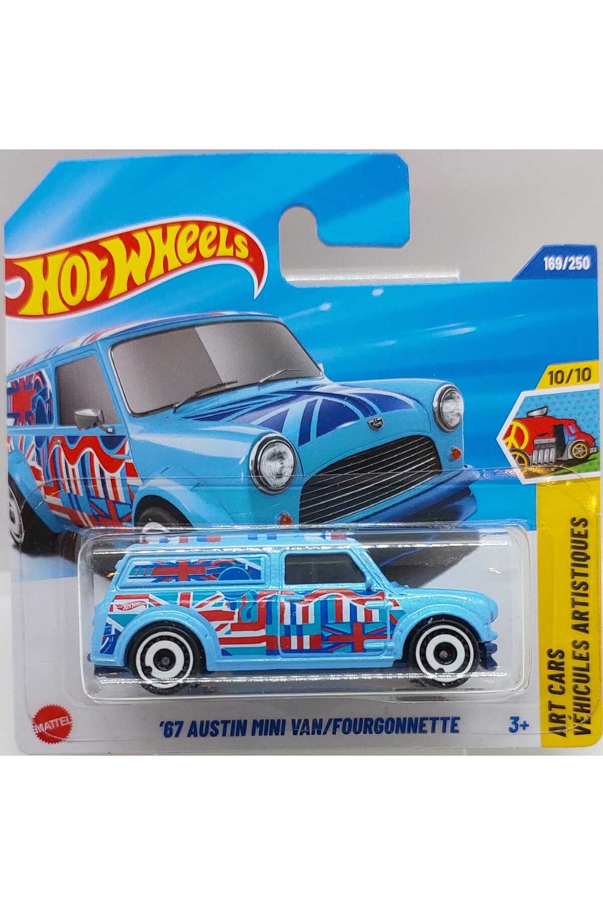 ماشین اسباب بازی ART CARS '67 AUSTIN MINI VAN JBB68 HOT WHEELS