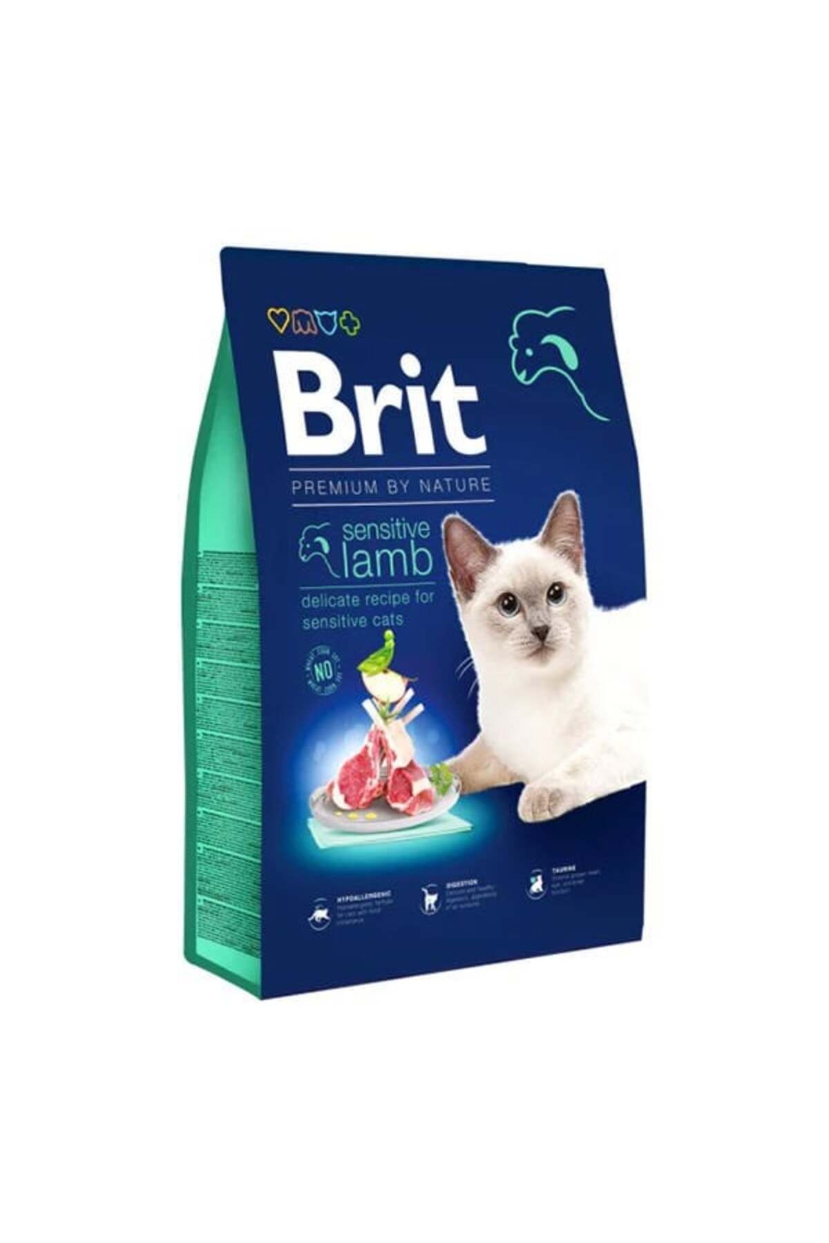 غذای خشک گربه بریت Brit، Premium Nature Sensitive با بره، ۸ کیلوگرم