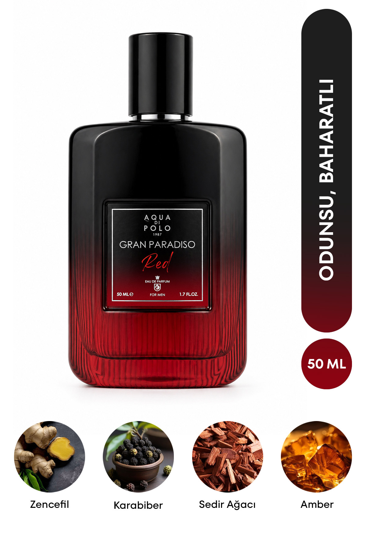 Aqua Di Polo 1987 عطر مردانه گران پارادیزو قرمز با حجم ۵۰ میلی‌لیتر