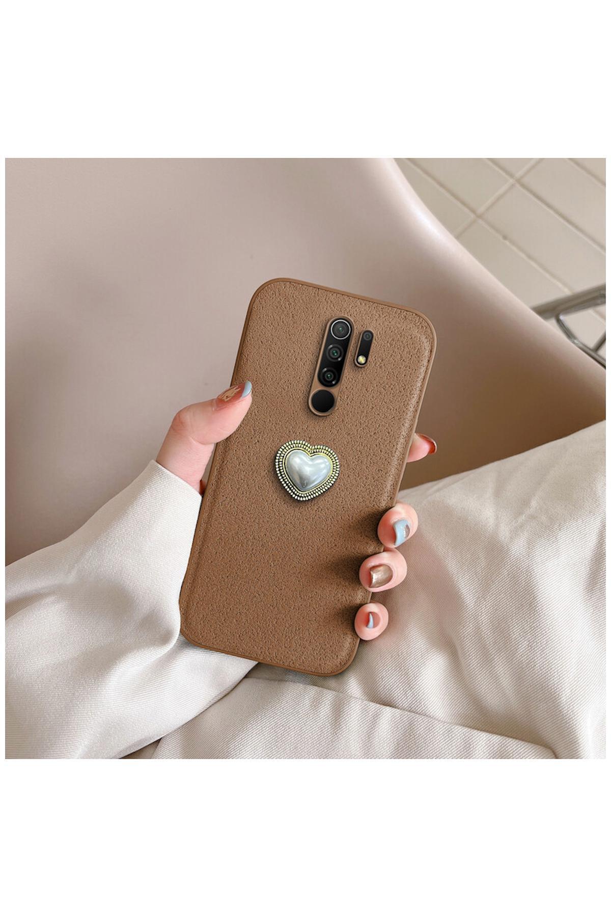 کاور و قاب سازگار شیائومی REDMI 9 سیلیکونی ZEBANA VELVIX قهوه ای روشن اورجینال Zebana