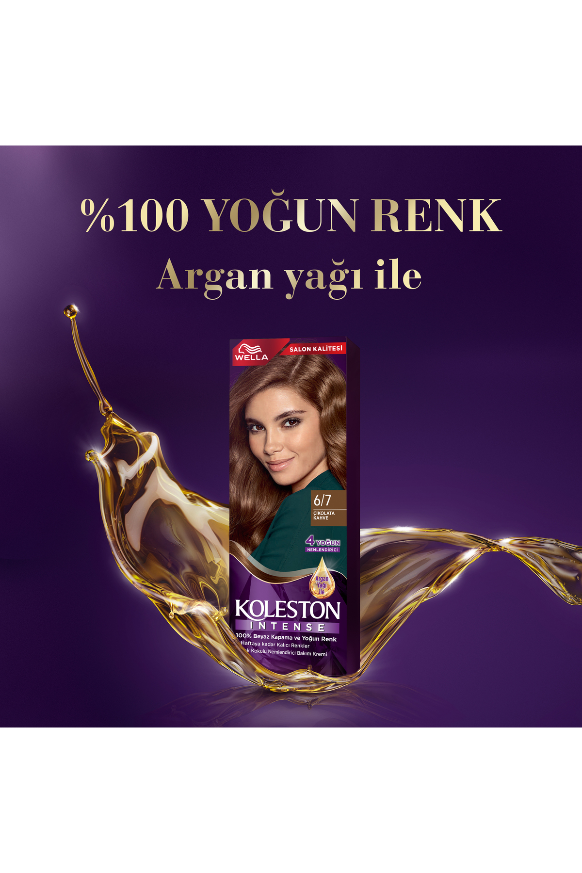 رنگ موی قهوه‌ای شکلاتی Koleston Intense 6/7 برای مراقبت از مو ولا Wella