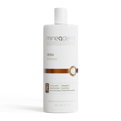 شامپو دتوکس میذادرم Mineaderm حاوی روغن درخت چای و عصاره هسته انگور حجم ۳۰۰ میلی‌لیتر