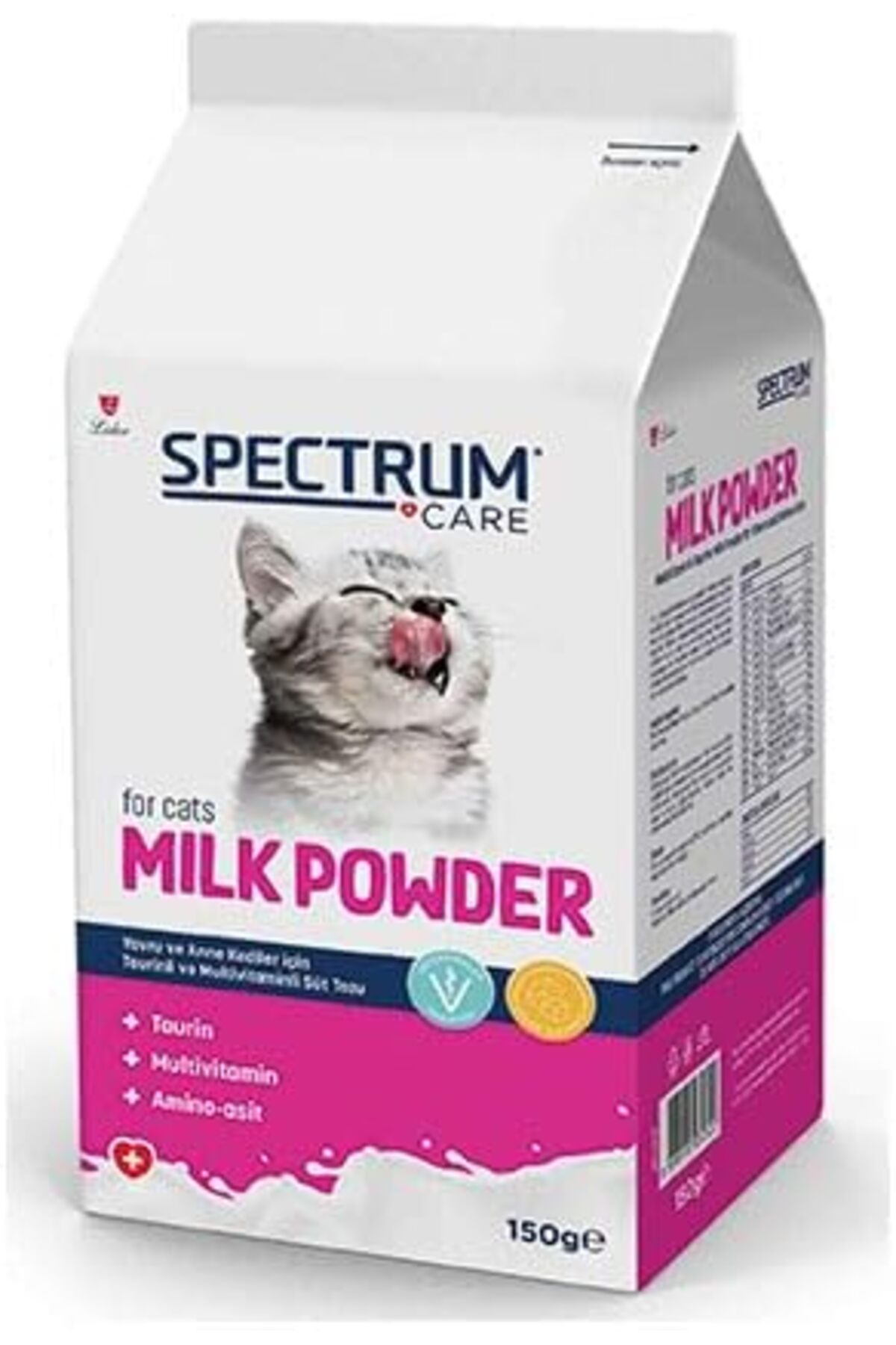پودر شیر بچه‌گربه اسپکتروم Spectrum Care با تائورین و مولتی‌ویتامین، ۱۵۰ گرم