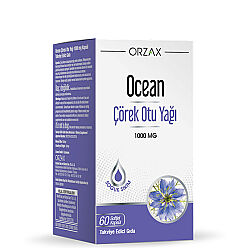 مکمل غذایی روغن سیاه‌دانه اورزاکس Orzax Ocean ۱۰۰۰ میلی‌گرم، ۶۰ کپسول