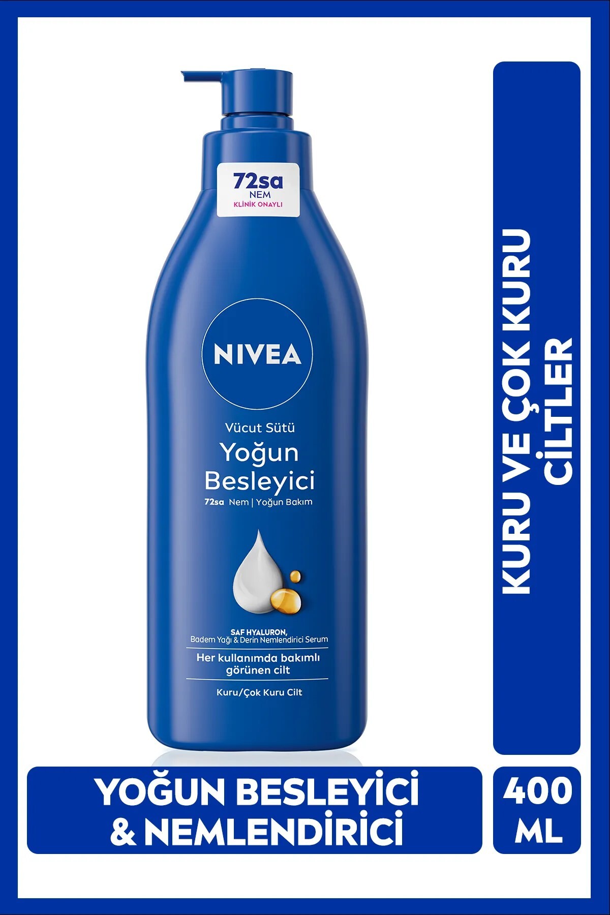 NIVEA مرطوب کننده بدن مغذی (مراقبت مرطوب کننده یکنواخت) 400 میلی لیتر
