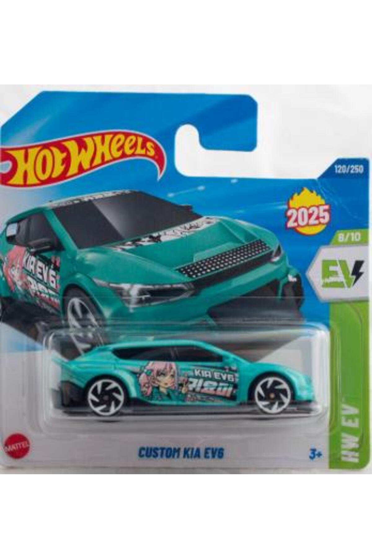 ماشین اسباب بازی تک خودروهای سفارشی کیا EV6 HYX63 HW EV از ترکیه HOT WHEELS