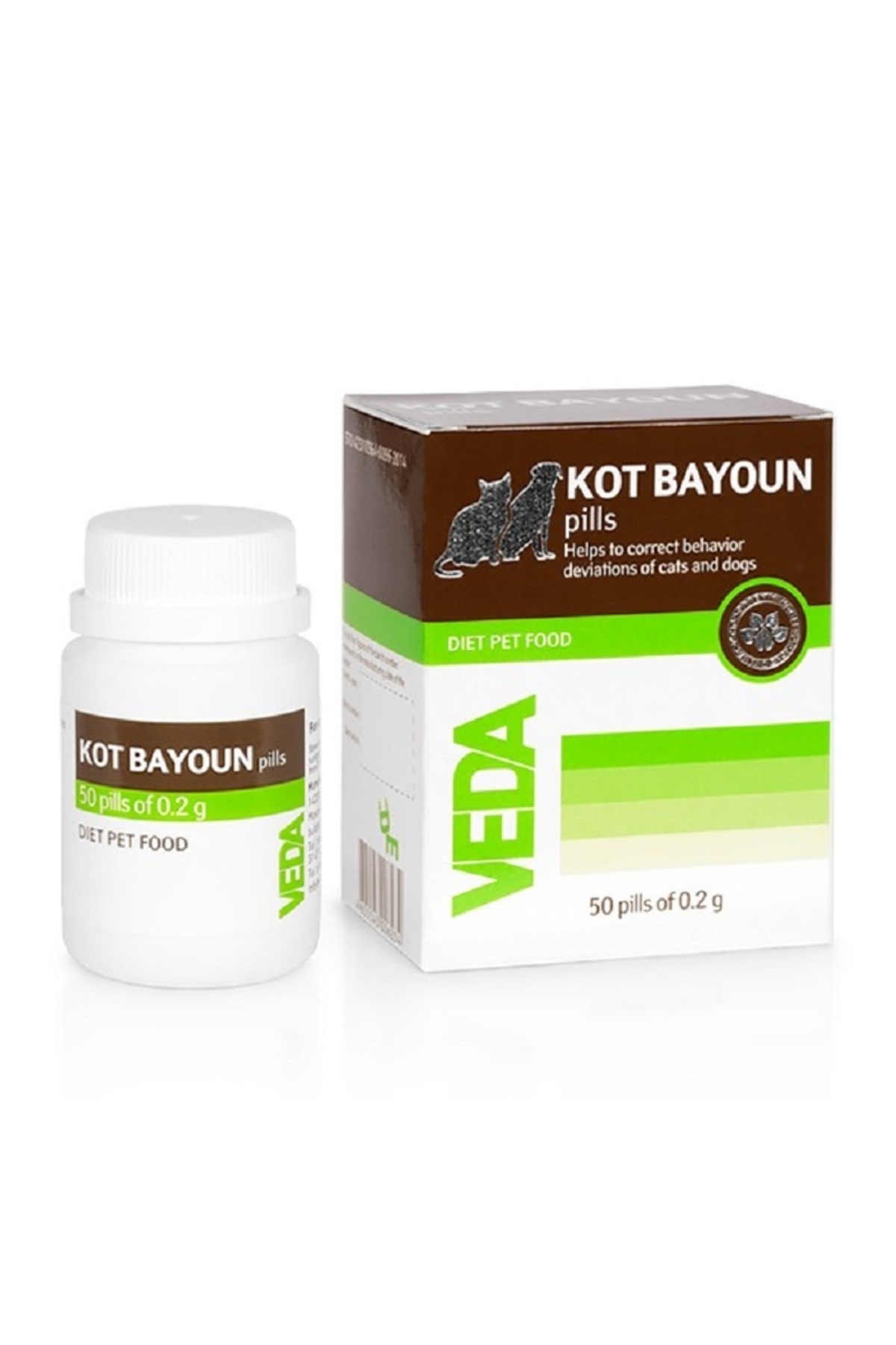 قطره مکمل گربه KOT BAYOUN، متعادل‌کننده رفتار، تاریخ انقضا 04.2027