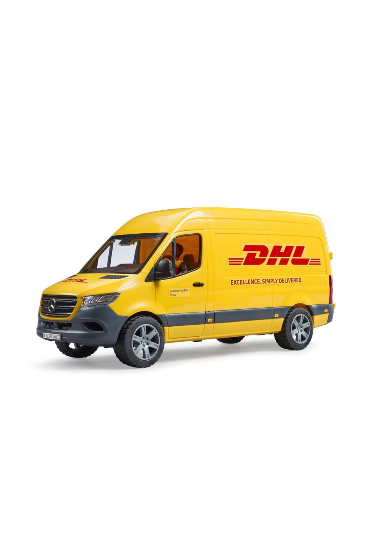 مدل خودرو BRUDER MB SPRINTER DHL TRUCK + DRIVER BR02671 اورجینال NW NessiWorld