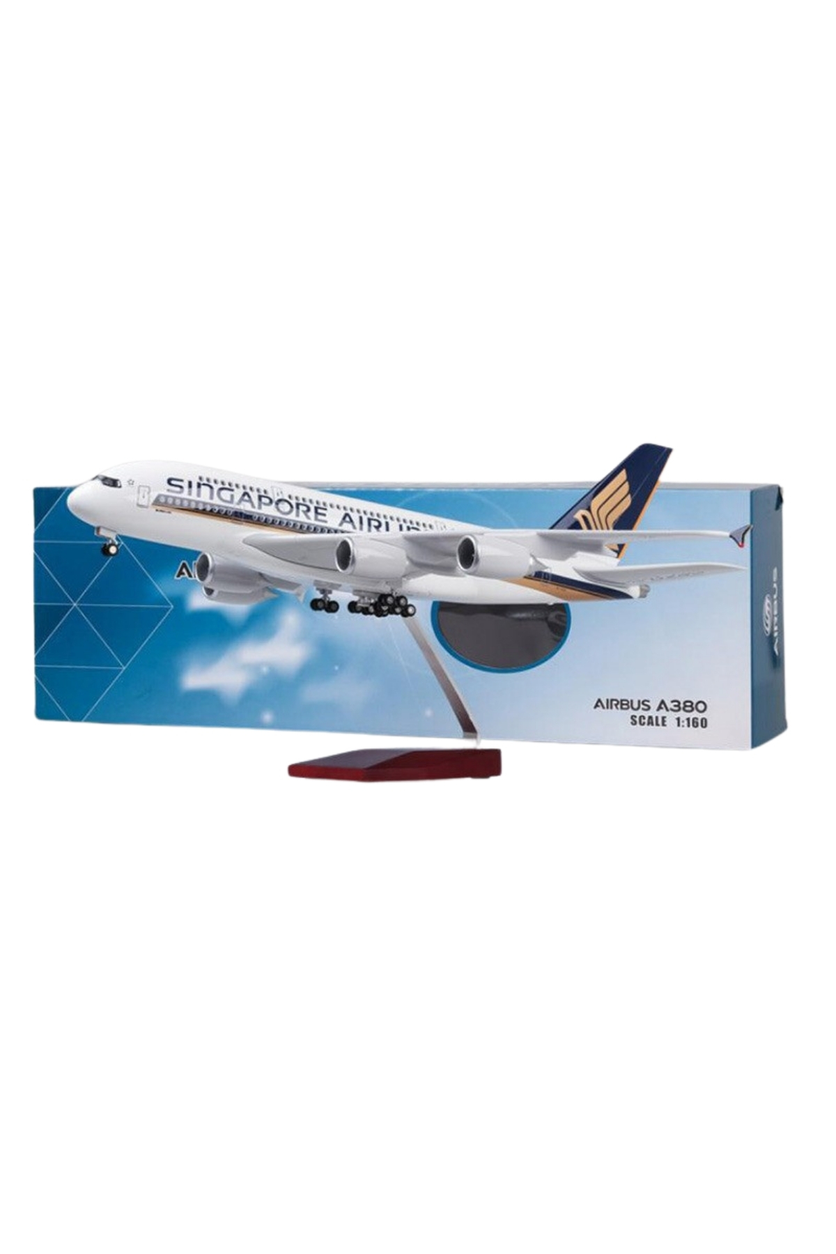 مدل خودرو 1 160 SCALE SINGAPORE AIRLINES AIRBUS A380 MODEL AIRPLANE اورجینال ITSOLD