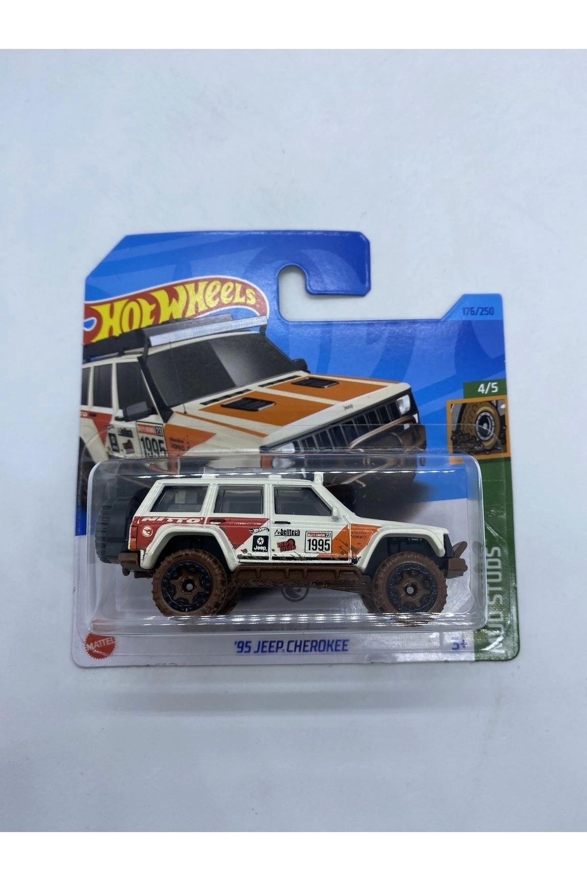 ماشین اسباب بازی HOTWHEELS SINGLE CARS '95 JEEP CHEROKEE HKL02 هات ویلز اورجینال HOT WHEELS