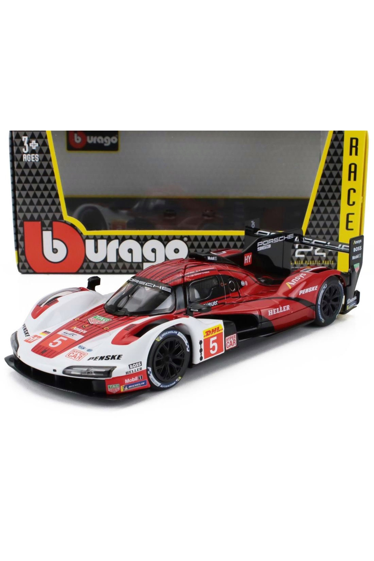 مدل خودرو PORSCHE RACING 963 LE MANS 24H 1 24 DIECAST MODEL COLLECTION CAR از ترکیه Burago