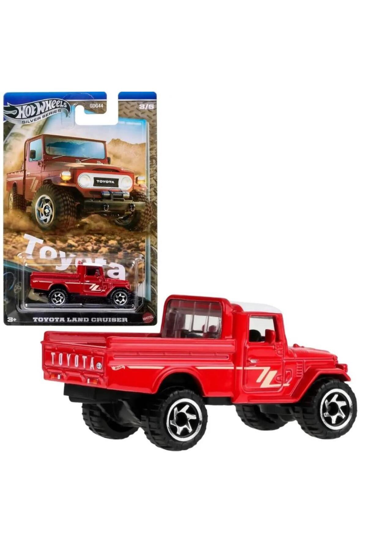 ماشین اسباب بازی تویوتا کامیون های سری TOYOTA LAND CRUISER JCB73 از ترکیه HOT WHEELS