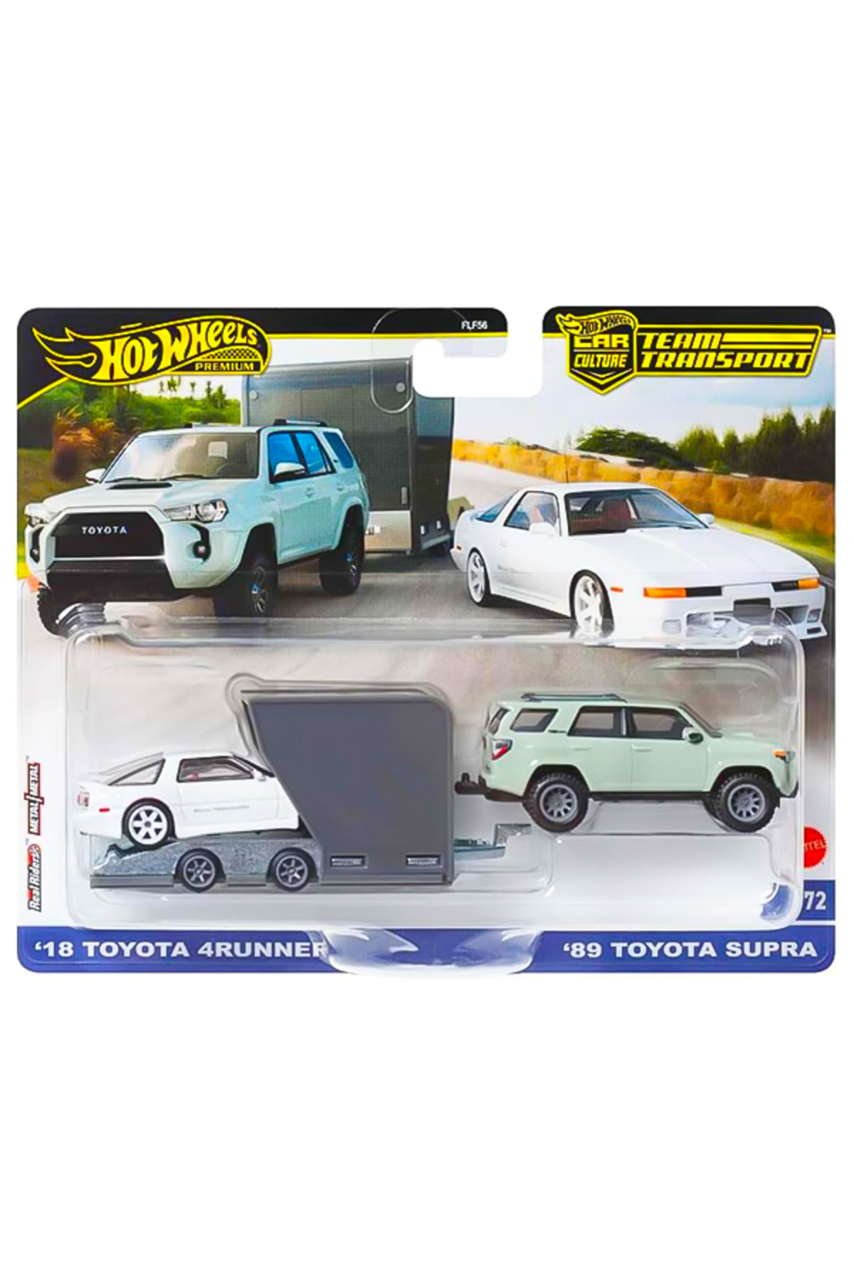 ماشین اسباب بازی CAR CULTURE TEAM TRANSPORT 18 TOYOTA 4RUNNER 89 SUPRA HRV37 از ترکیه HOT WHEELS