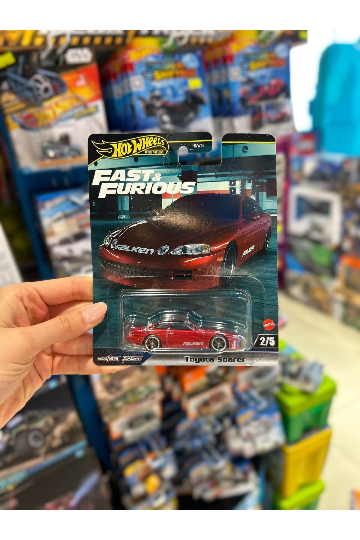 ماشین اسباب بازی TOYOTA SOARER FAST & FURIOUS HNW46 HRT95 هات ویلز اورجینال HOT WHEELS