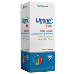 شربت مولتی‌ویتامین کودکان لیگون کیدز Ligone Kids، ۱۵۰ میلی‌لیتر، آرسی فارما RC Farma
