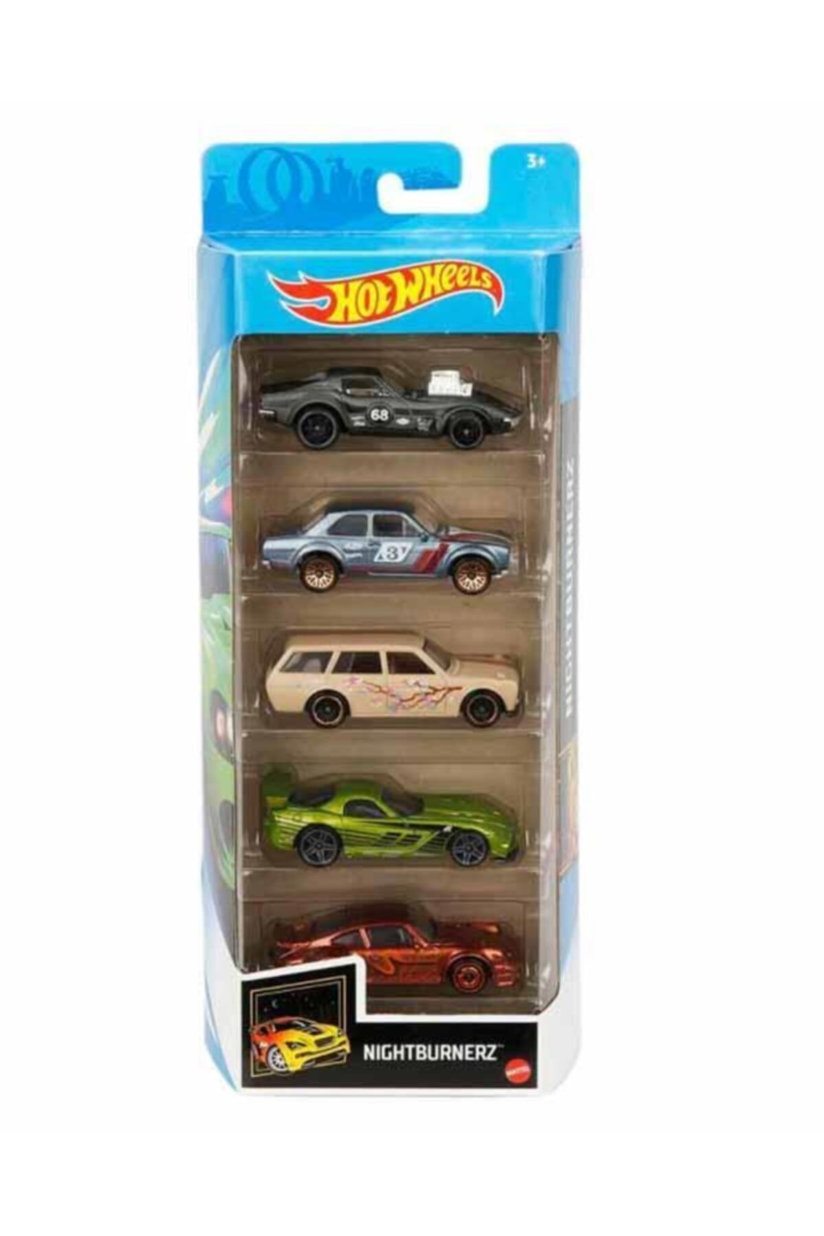 ماشین اسباب بازی 5 قطعه مجموعه NIGHTBURNERZ هات ویلز اورجینال HOT WHEELS
