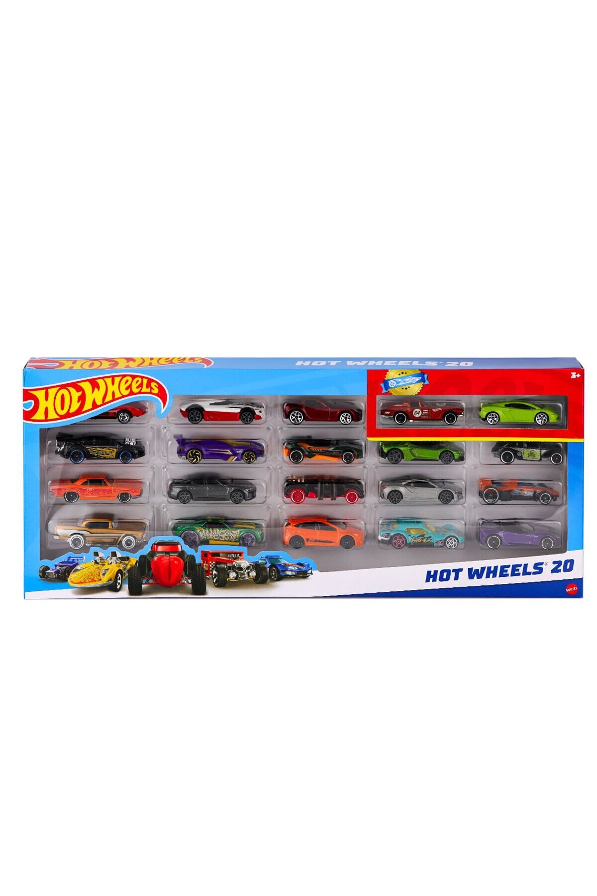 مدل خودرو ست ماشین 20 تکه H7045 HOT WHEELS اورجینال HOT WHEELS