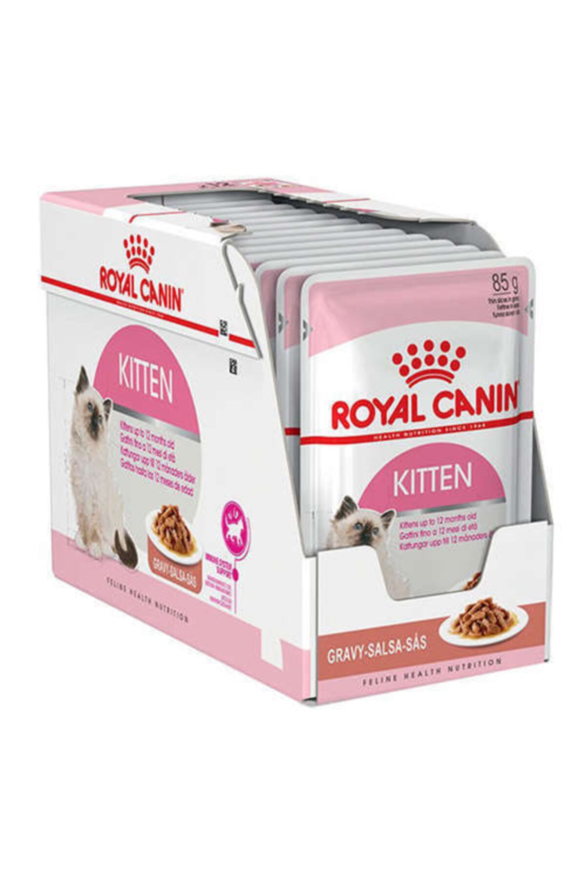 غذای مرطوب بچه‌گربه رویال کنین Royal Canin Kitten Jelly، ۸۵ گرم، بسته ۱۲ عددی Unisex