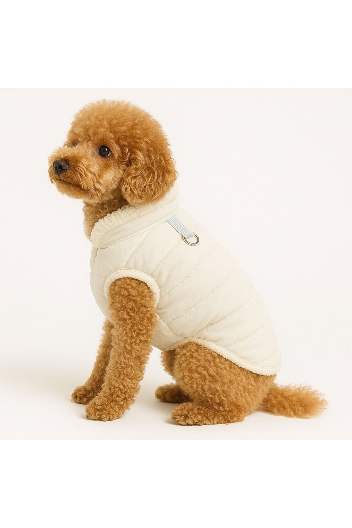 کاپشن پفی سگ و گربه دولچه پتس Dolce Pets مدل DPSMK001، کرم روشن