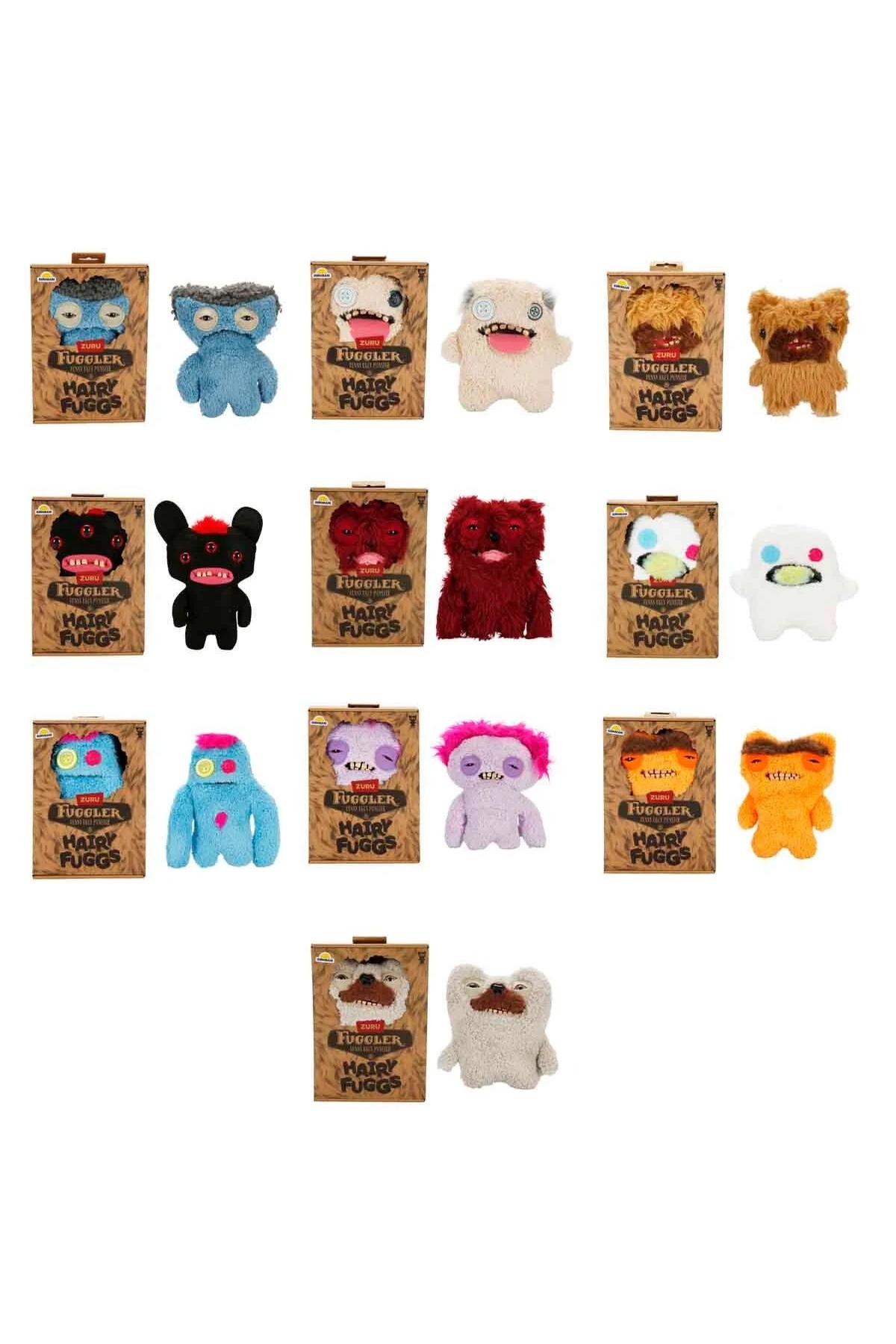 اسباب بازی های پشمی 077288 PLUSH FUGGLER HAIRY FUGGS SERIES TOY 1 PIECE MRSPANCER