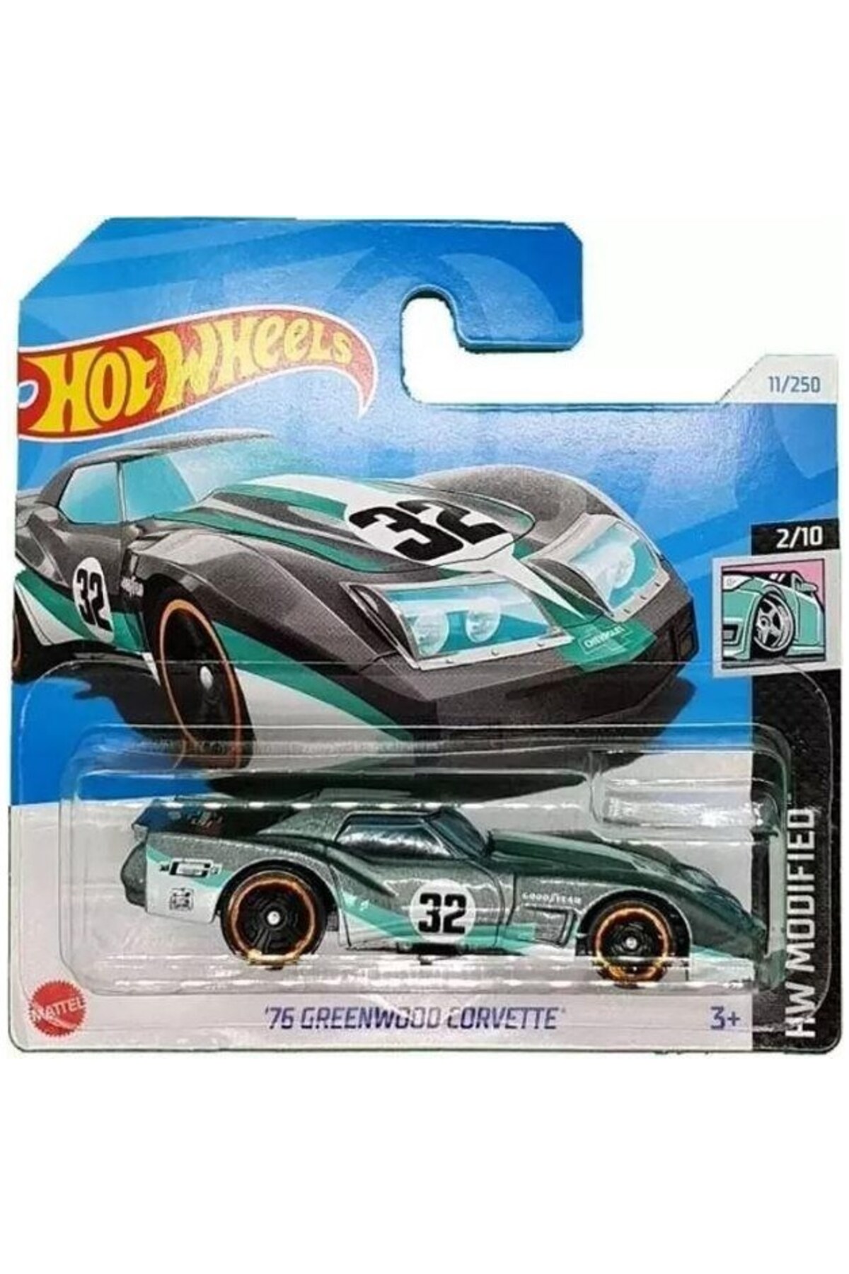 ماشین اسباب بازی های تک '76 گرین وود کوروت HTD67 از ترکیه HOT WHEELS