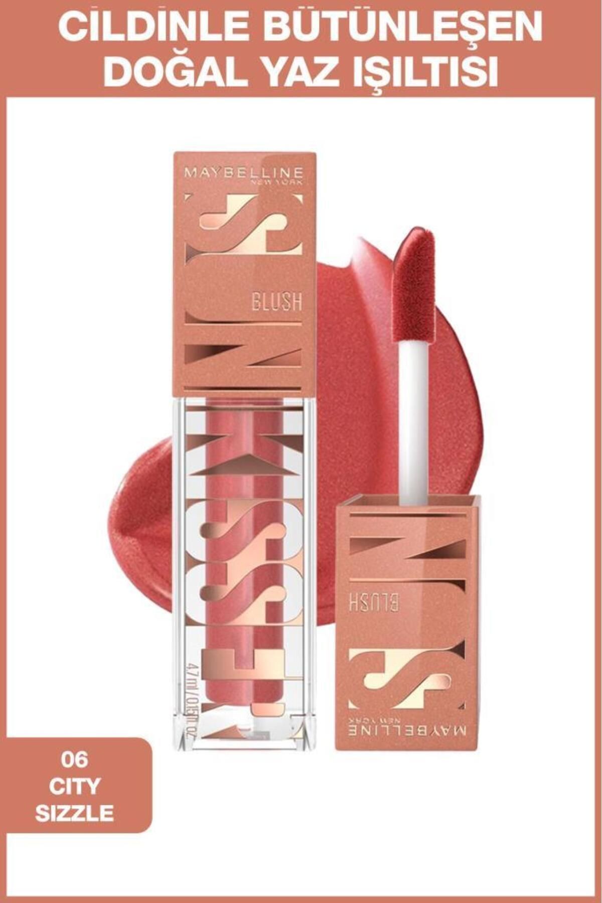 رژگونه مایع سانکیسر 06 سیتی سیزل میبلین Maybelline New York