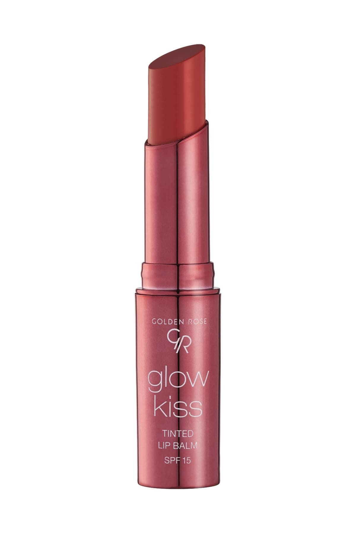 بالم لب رنگی مدل Glow Kiss رنگ صورتی شماره 04 گلدن رز Golden Rose